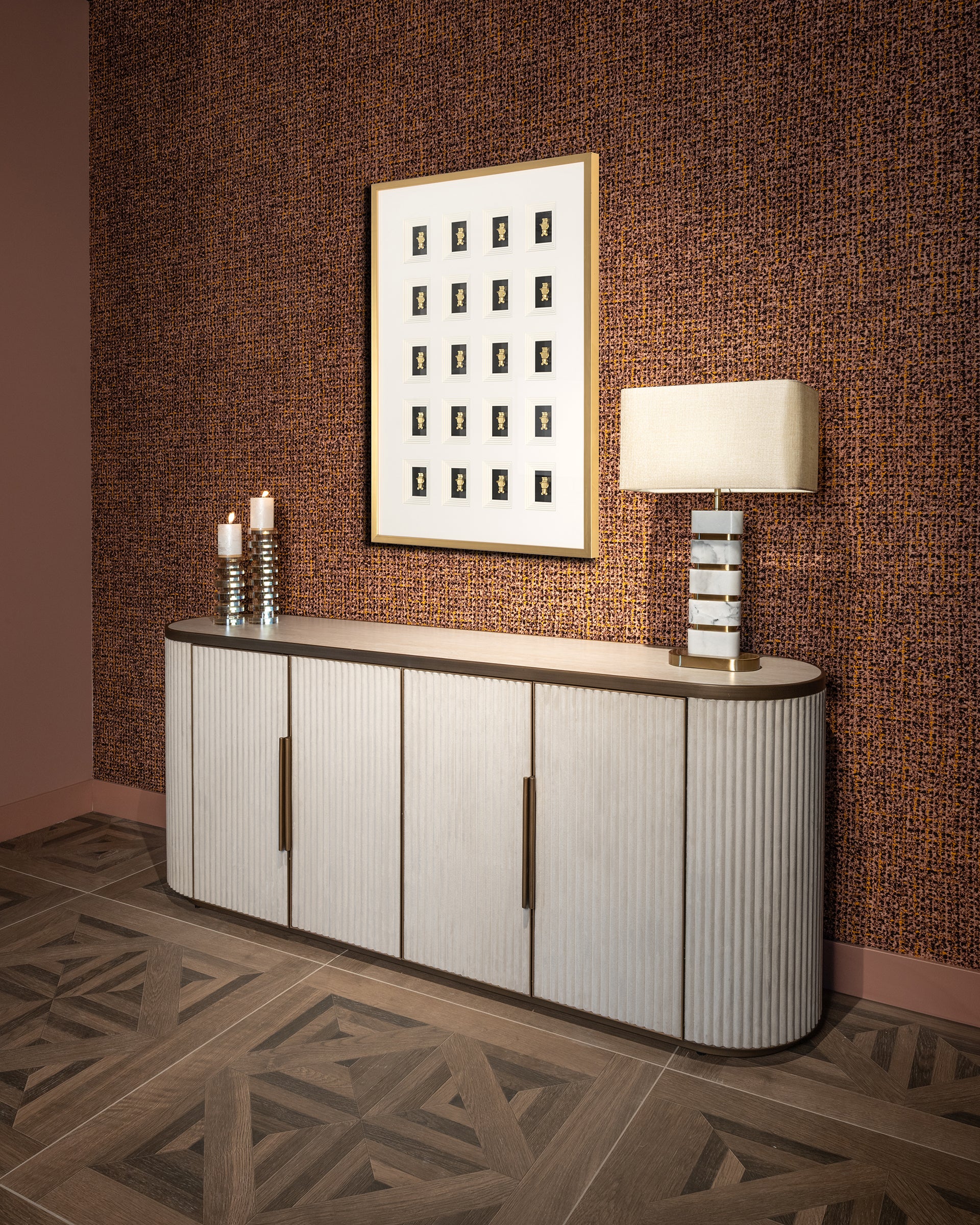 Richmond Interiors Sideboard Tivoli 4-türig (White) Sideboard Richmond Interiors