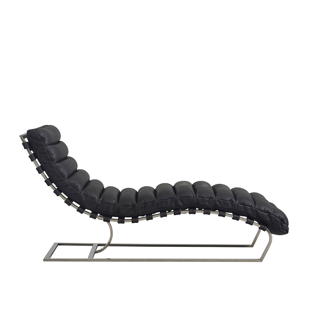 Artwood – CLIFF Chaiselongue aus Leder (Schwarz) Chaise Lounge Artwood