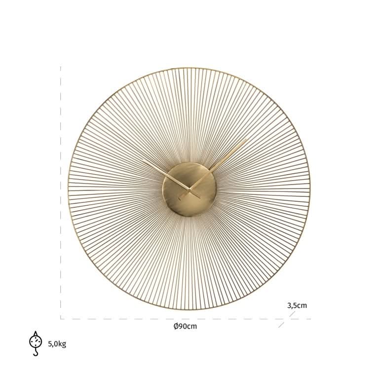 Richmond Interiors Uhr Audrey (Gold) Wanduhr Richmond Interiors