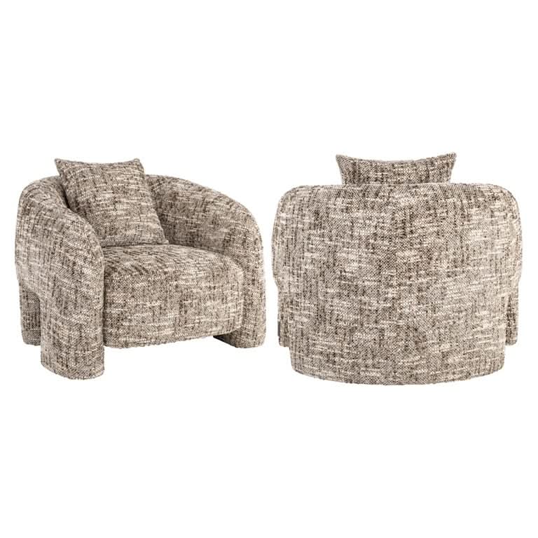 Richmond Interiors Loungesessel Tuscany – Brown Omara Polstersessel Richmond Interiors