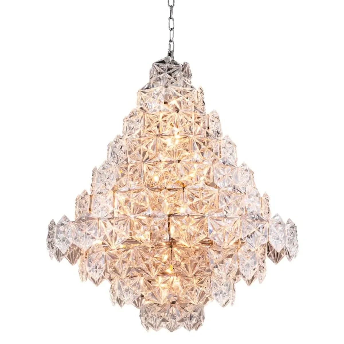 Eichholtz Kronleuchter Hermitage L – Clear Glass | Nickel Finish Kronleuchter Eichholtz