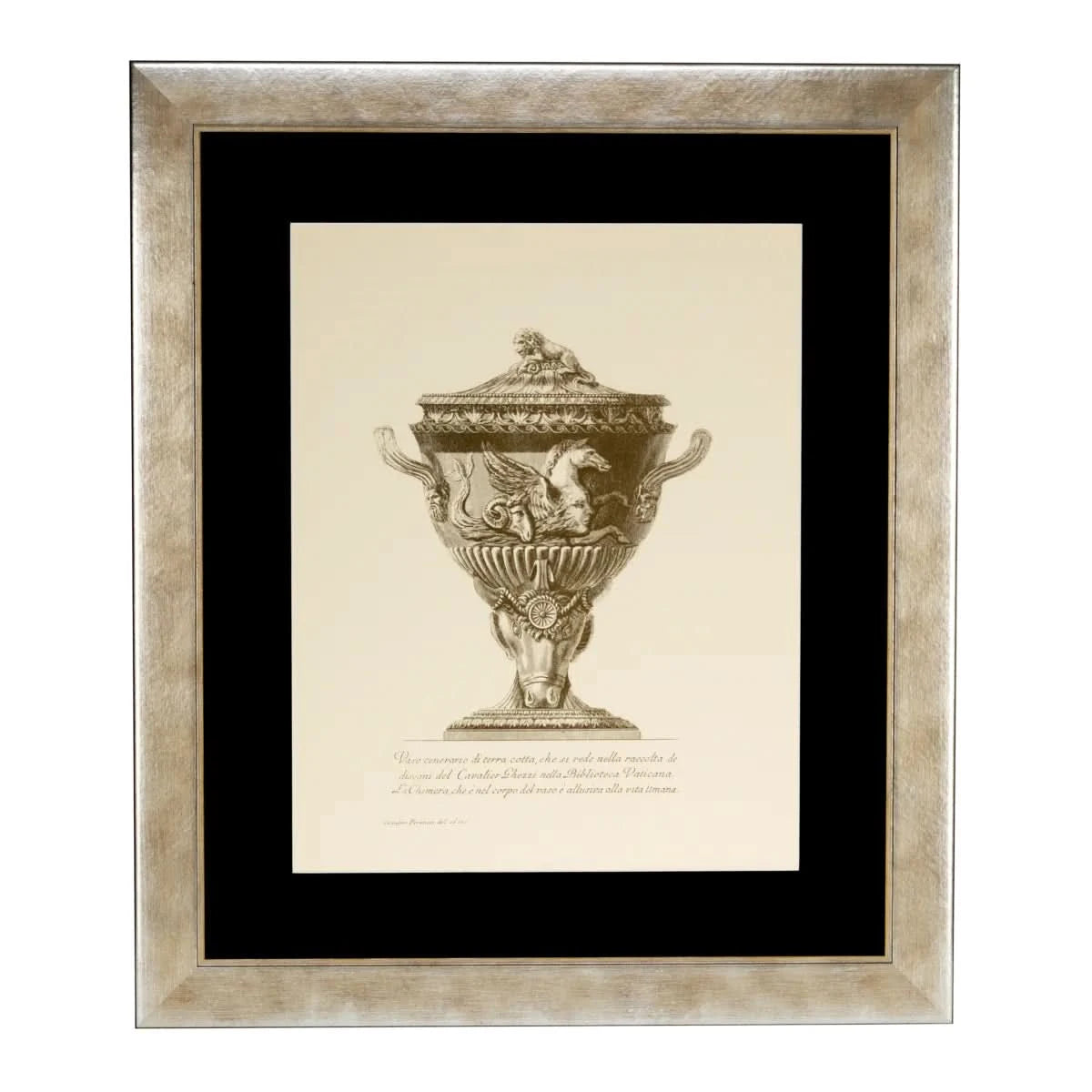 Eichholtz Prints Giovanni Battista – 4er Set in silberfarbenem Rahmen Wandbild Eichholtz