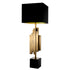Eichholtz Tischlampe Beau Rivage – Vintage Brass Finish mit schwarzem Sockel Tischlampe Eichholtz