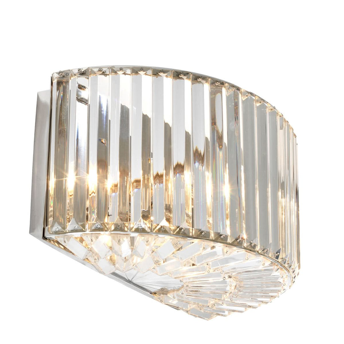 Eichholtz Wandleuchte Infinity – Nickel-Finish | Kristallglas Wandlampe Eichholtz