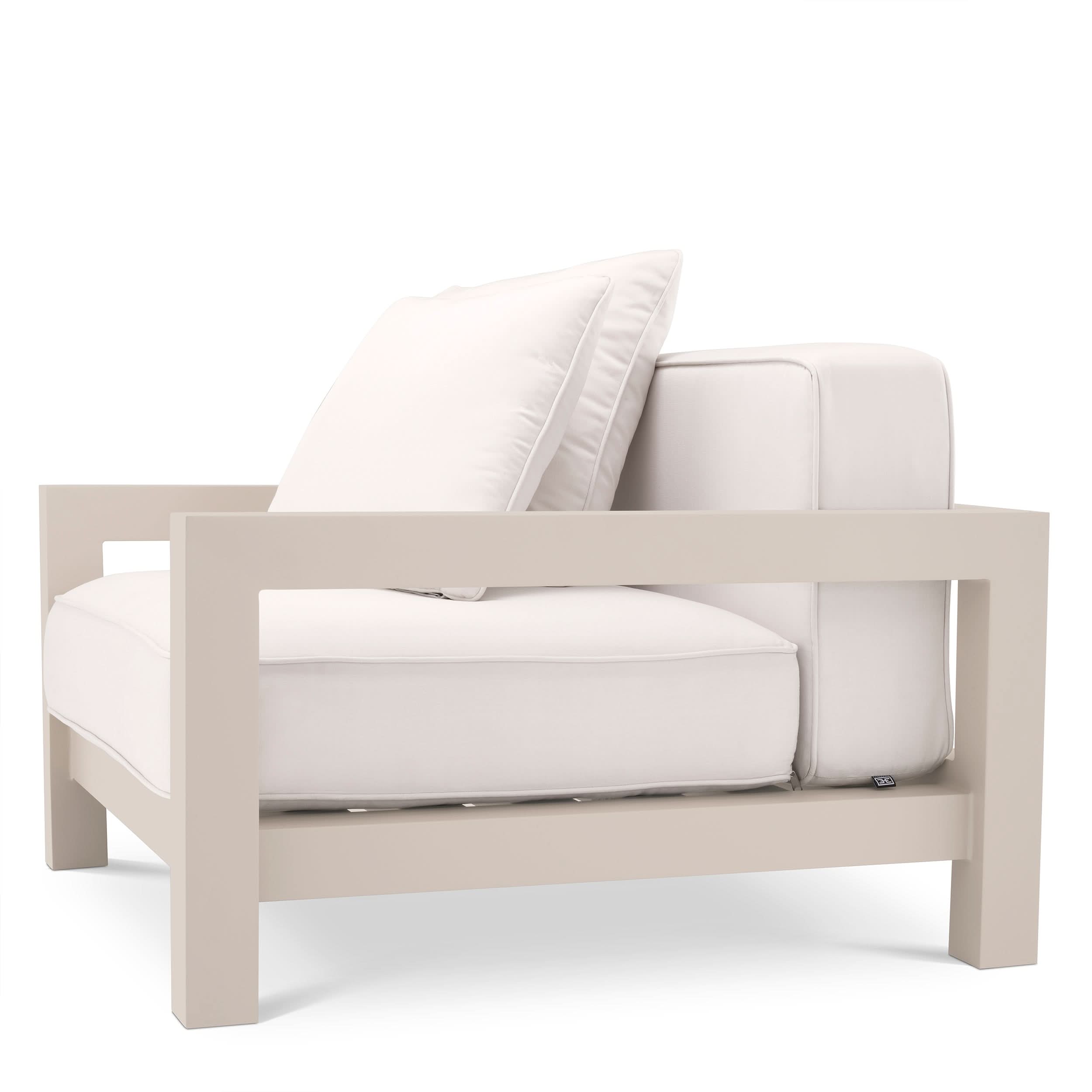 Eichholtz Outdoor Sessel Cap-Antibes – Sandfarben | Bezug aus Acryl Outdoor Sessel Eichholtz