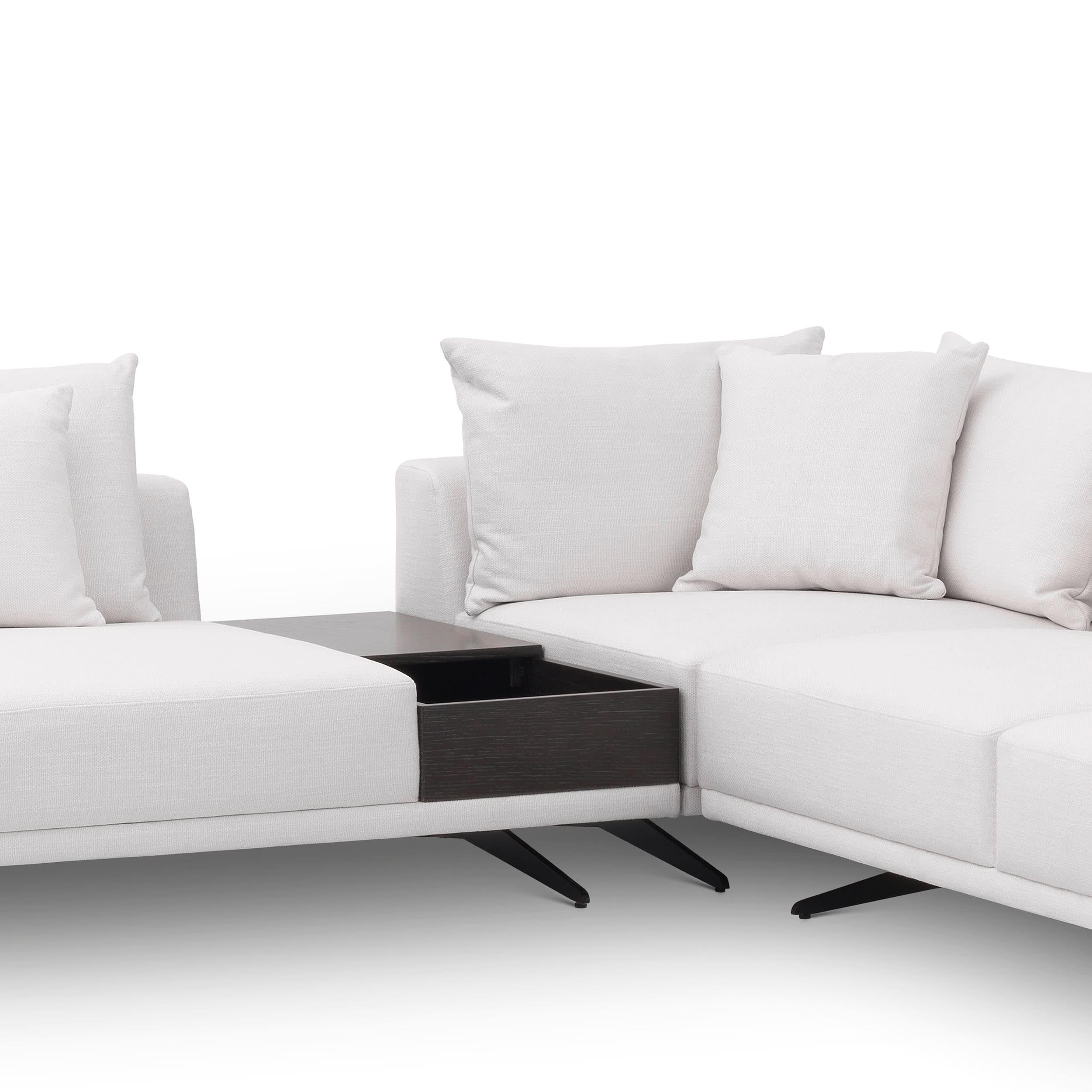 Eichholtz Sofa Endless – Avalon White | Schwarze Füße 5-Sitzer Sofa Eichholtz