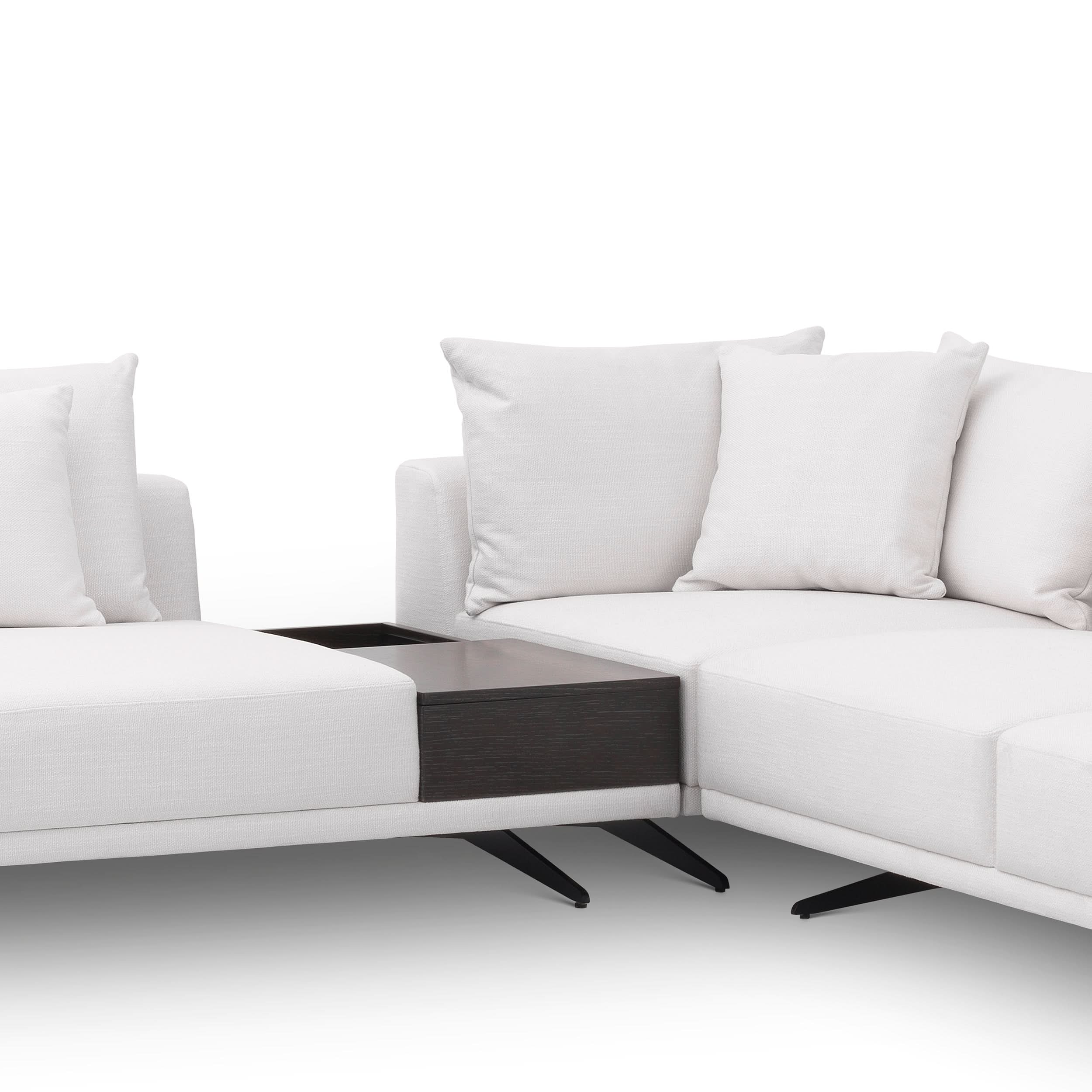 Eichholtz Sofa Endless – Avalon White | Schwarze Füße 5-Sitzer Sofa Eichholtz