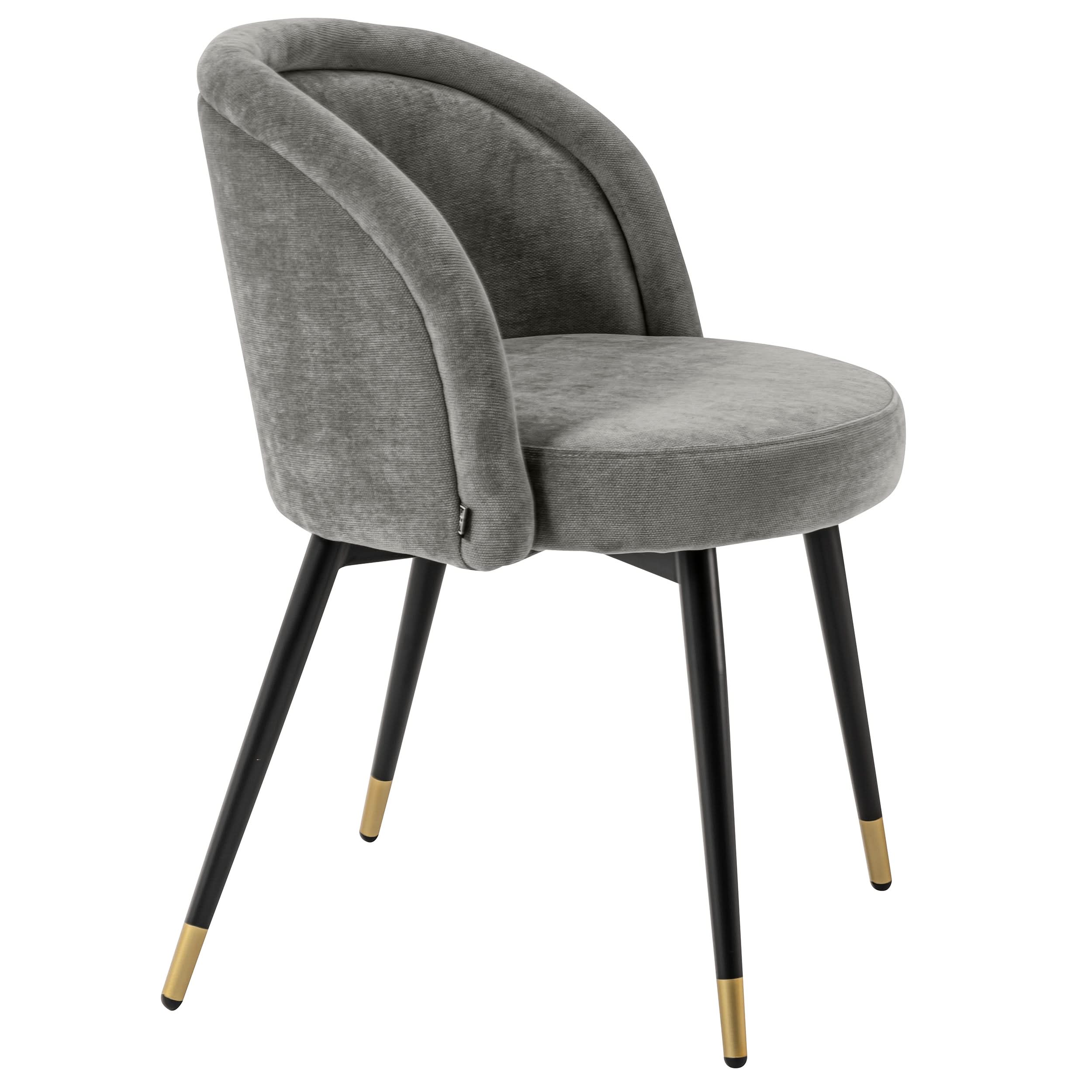 Eichholtz Esszimmerstuhl Chloé – 2er-Set – Clarck Grau 2er-Set Esszimmerstühle Eichholtz