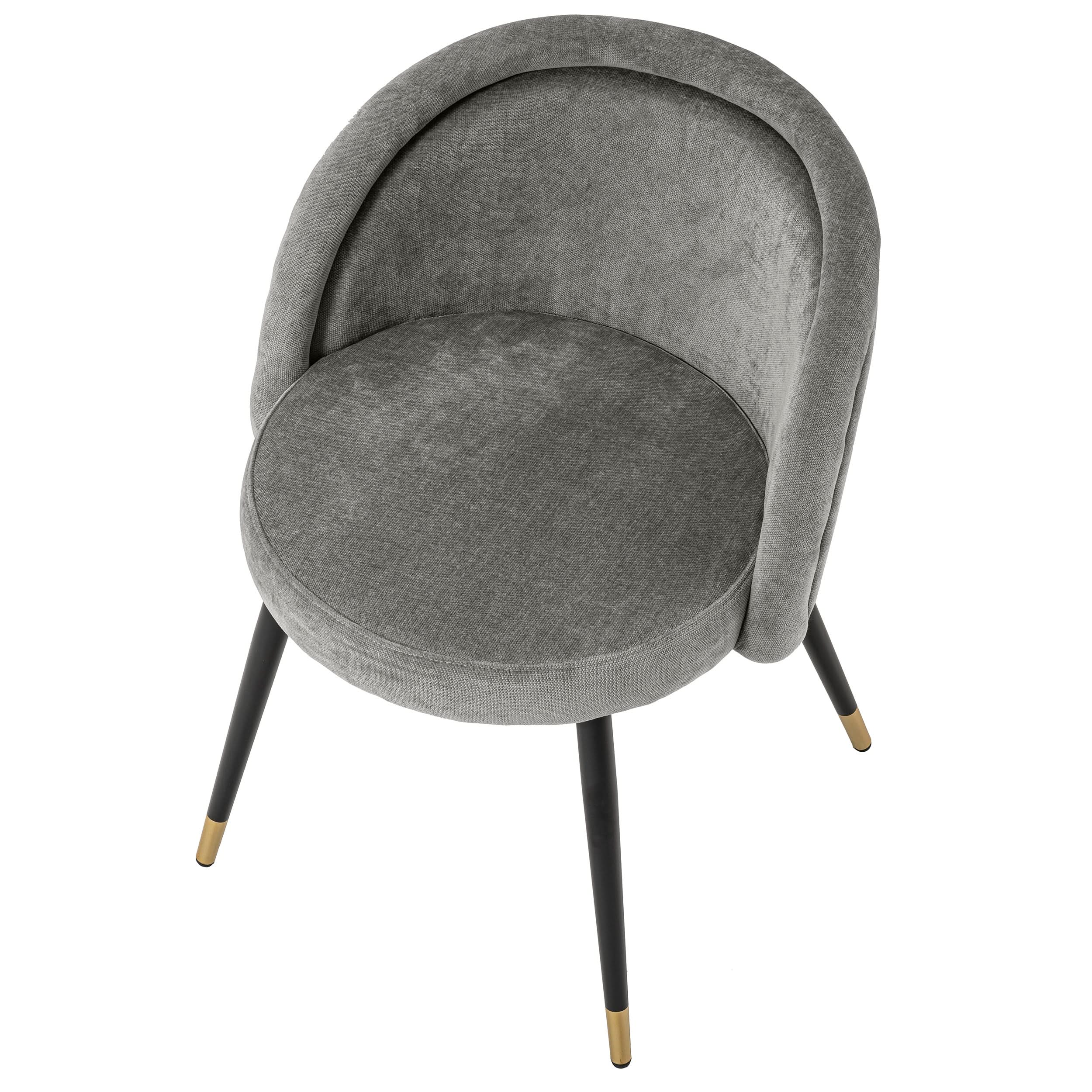 Eichholtz Esszimmerstuhl Chloé – 2er-Set – Clarck Grau 2er-Set Esszimmerstühle Eichholtz