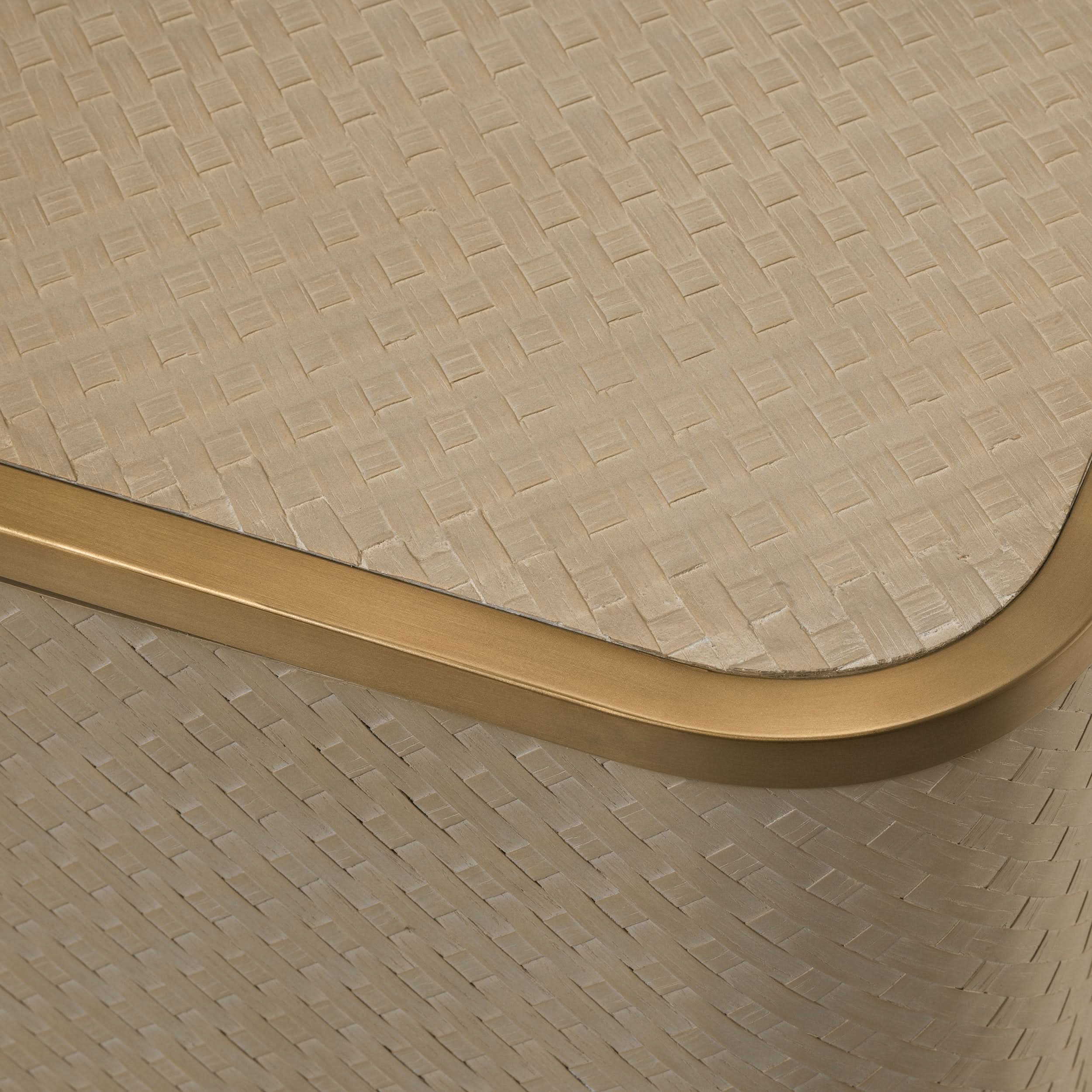 Eichholtz Kommode Napa Valley - Woven Washed Oak Veneer Sideboard Eichholtz