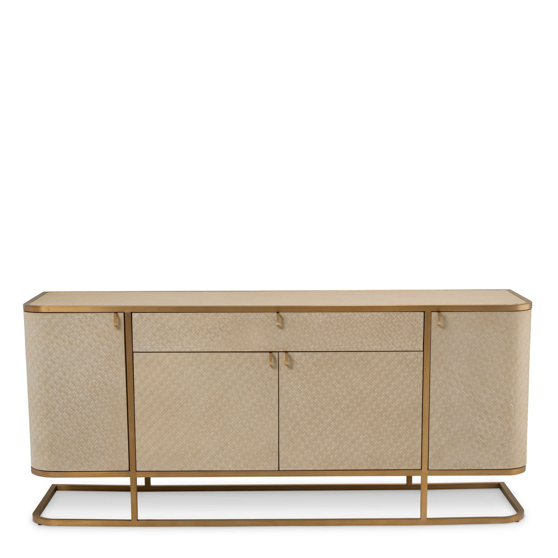 Eichholtz Kommode Napa Valley - Woven Washed Oak Veneer Sideboard Eichholtz