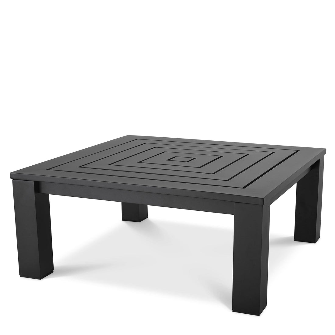 Eichholtz Outdoor Couchtisch Vistamar – Schwarz | Quadrat Outdoor Couchtisch eckig Eichholtz