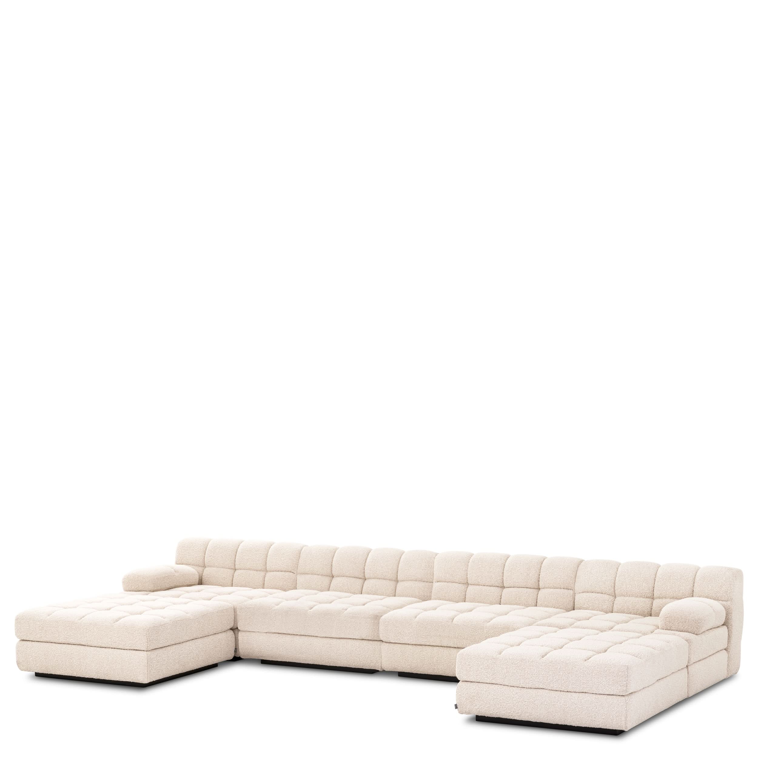 Eichholtz Modulares Sofa Dean – Links – Bouclé Creme Modul-Sofa Eichholtz
