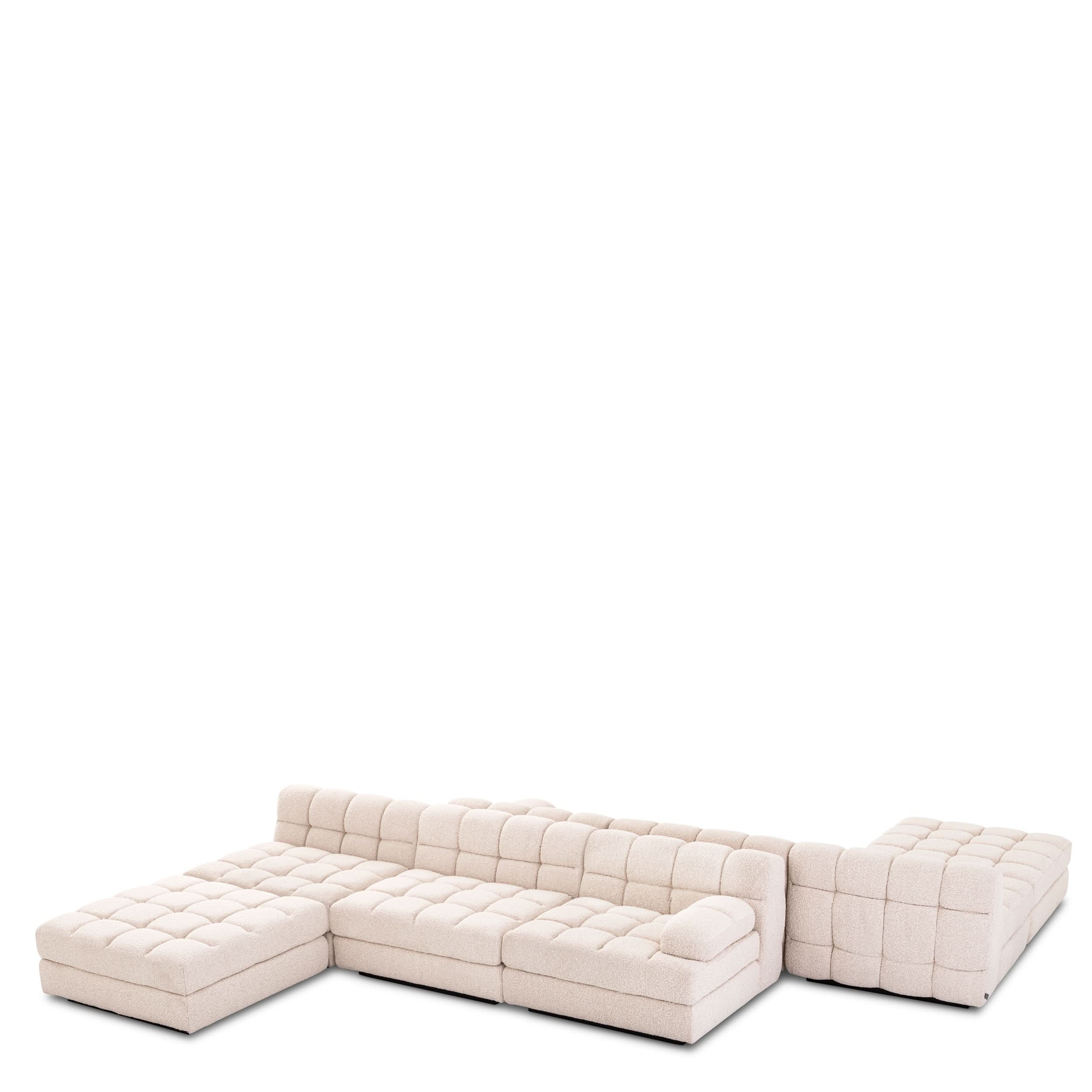 Eichholtz Modulares Sofa Dean – Links – Bouclé Creme Modul-Sofa Eichholtz