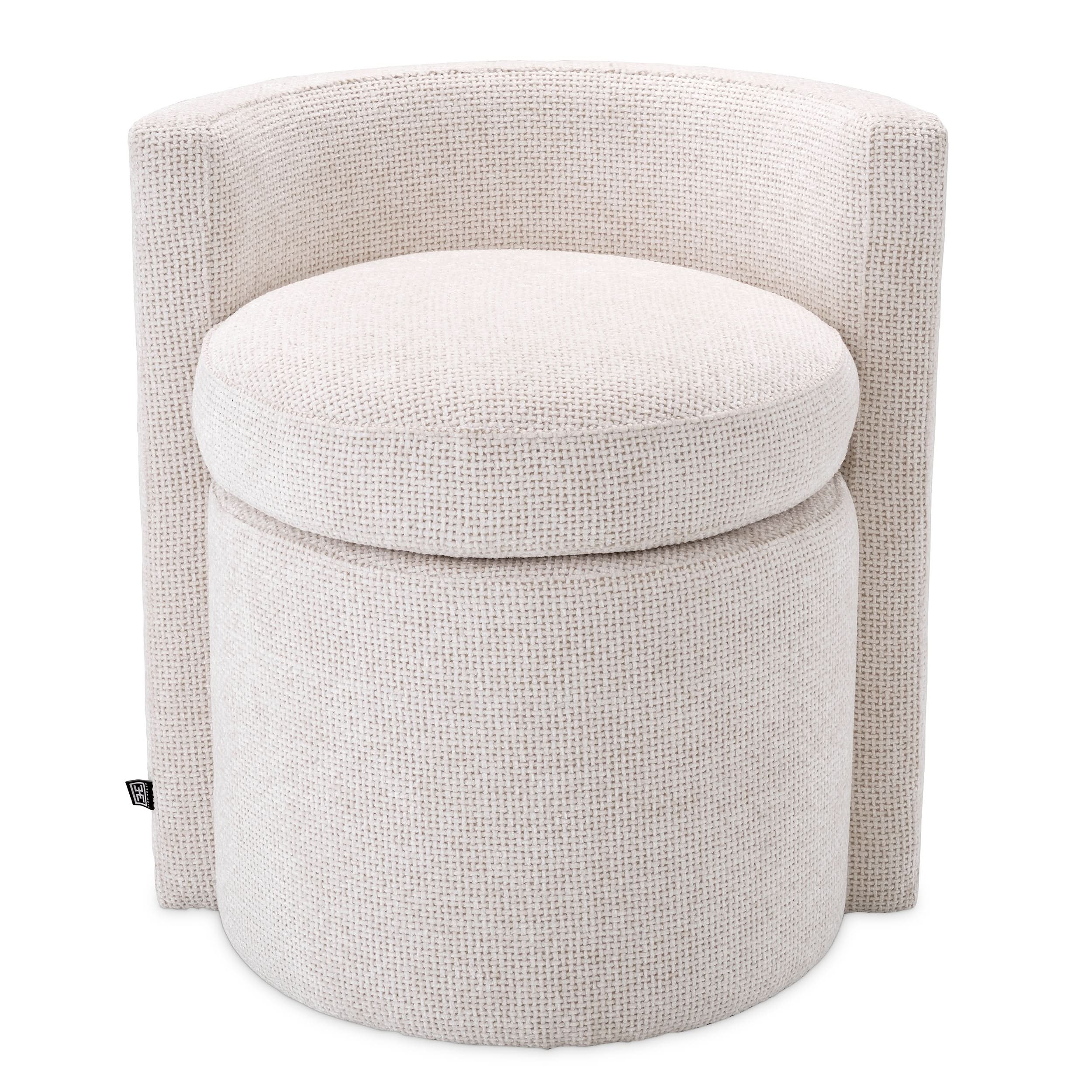 Eichholtz Hocker Arcadia – Lyssa Off-White Polsterhocker Eichholtz