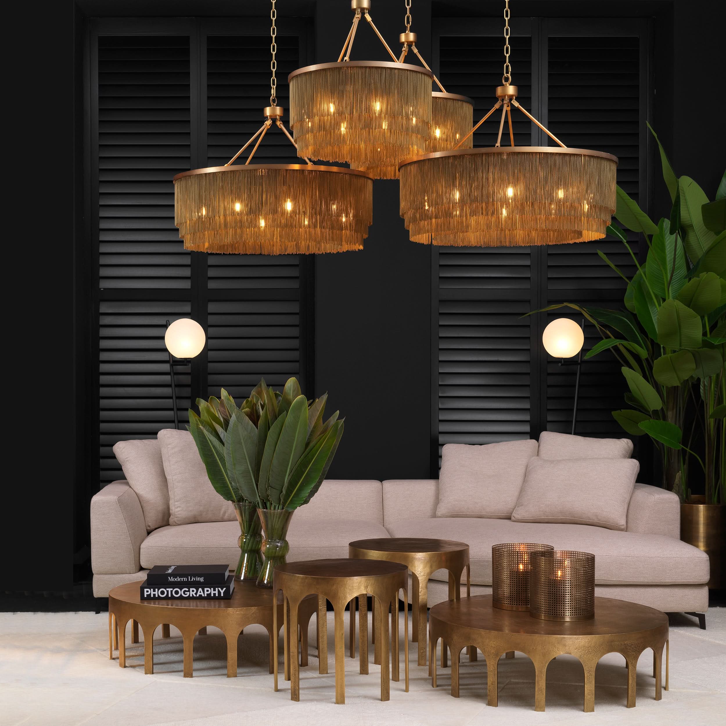 Eichholtz Kronleuchter Tissot S – Antik-Messing-Finish Kronleuchter Eichholtz