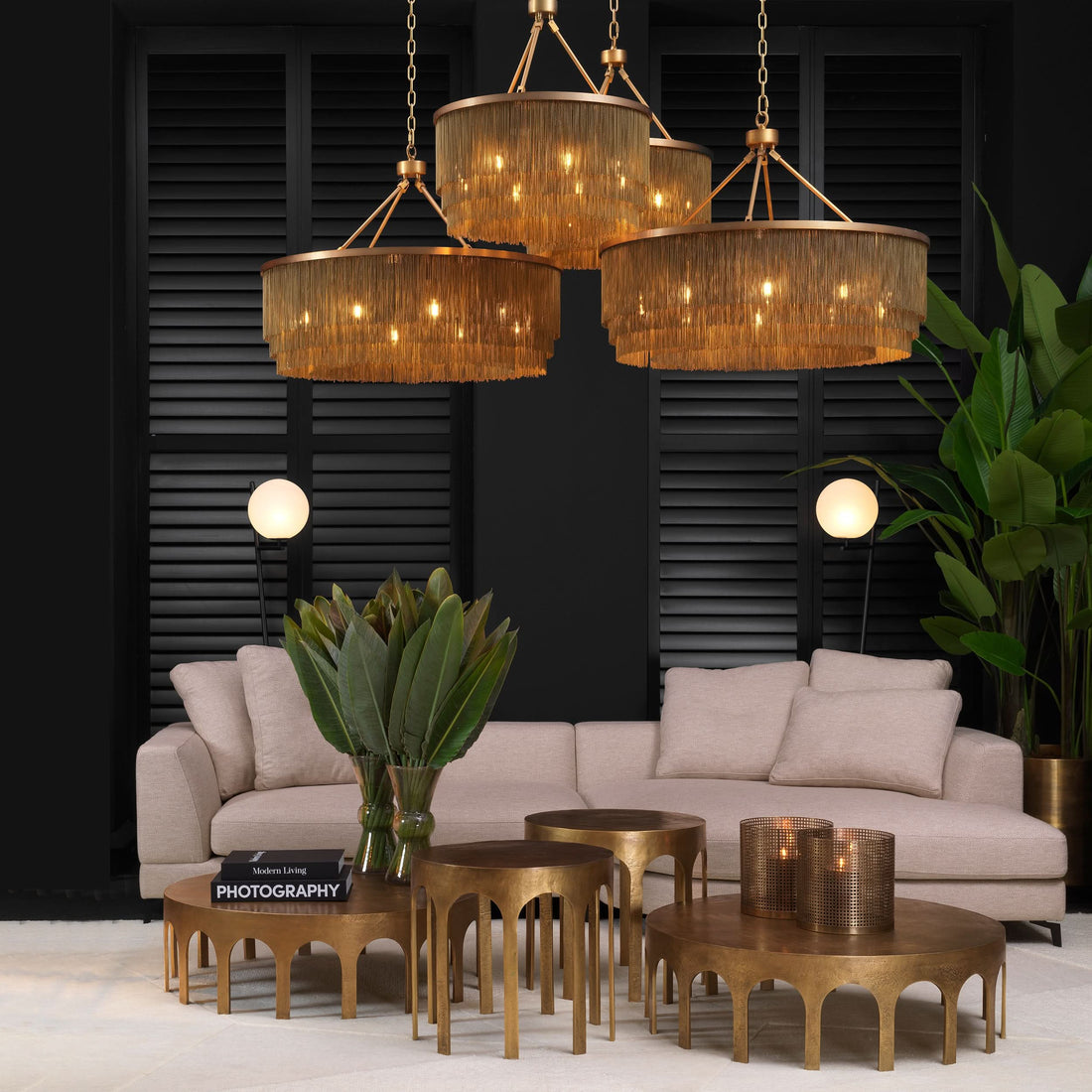 Eichholtz Kronleuchter Tissot L – Antik-Messing-Finish Kronleuchter Eichholtz