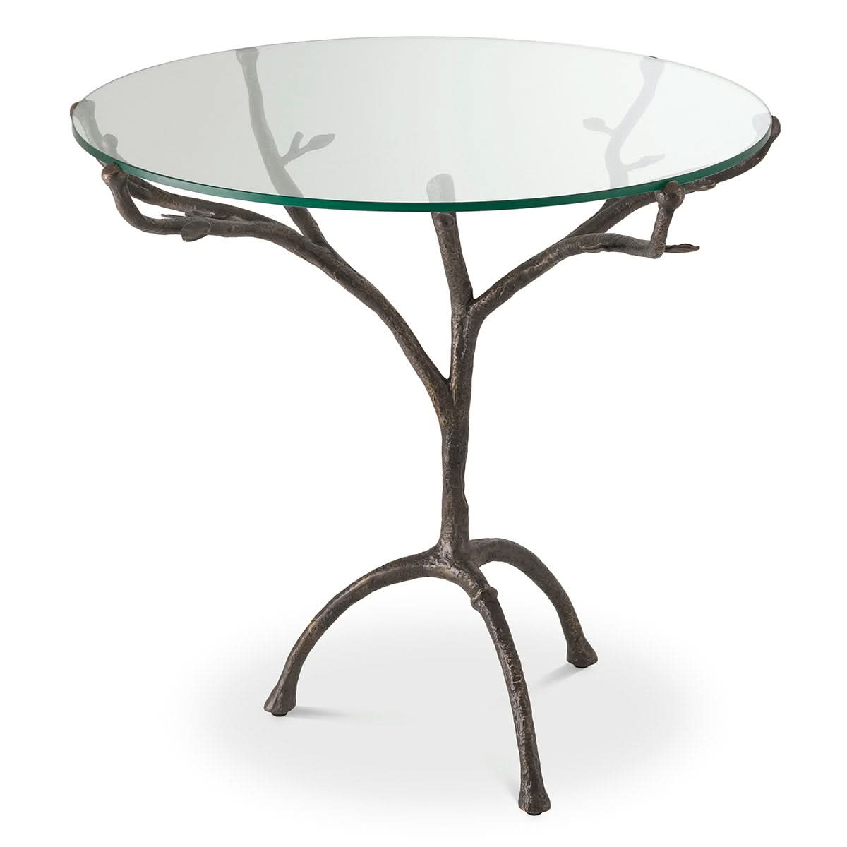 Eichholtz Tisch Christophe – Bronze mit Klarglas Tisch rund Eichholtz