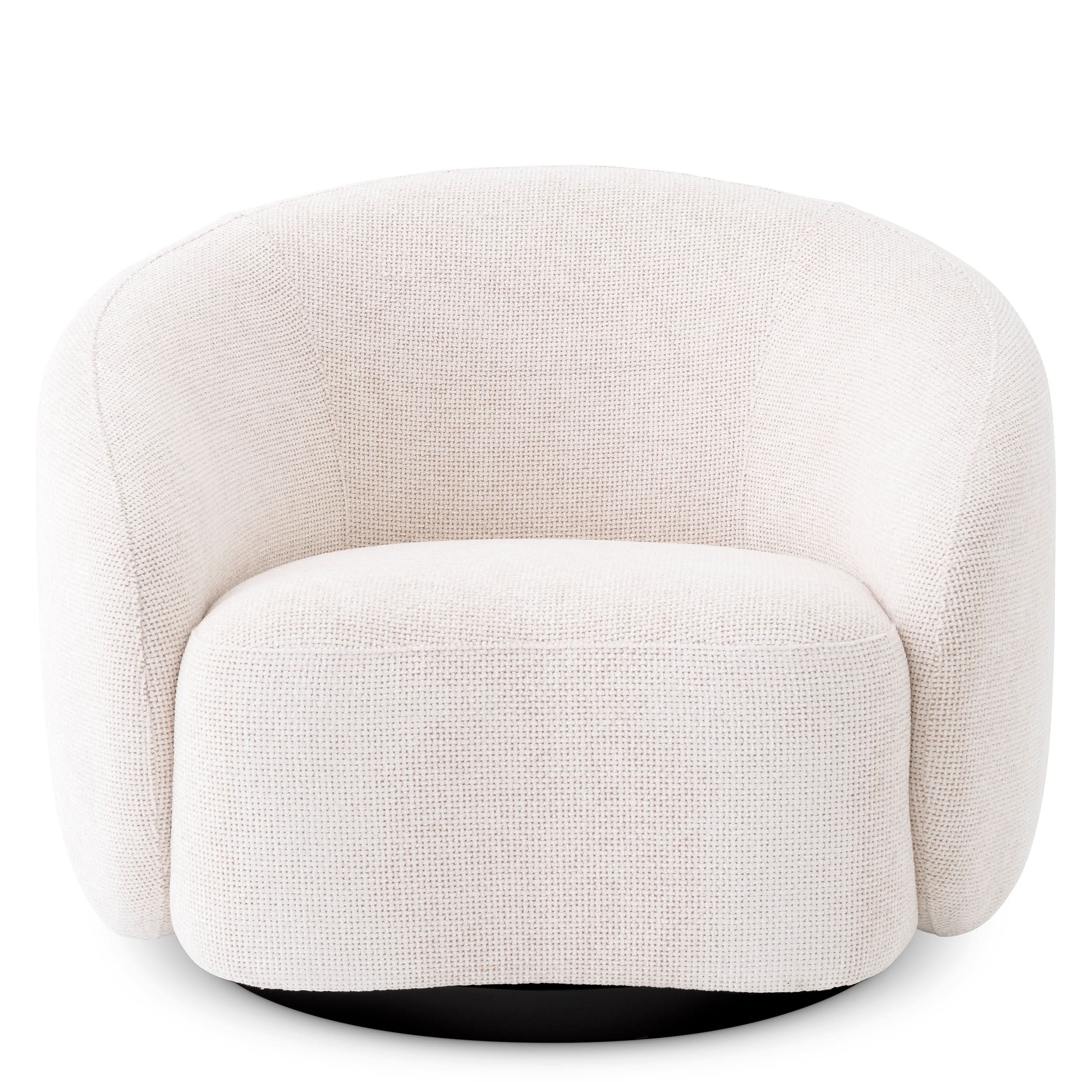 Eichholtz Drehsessel Amore – Lyssa Off-White Drehsessel Eichholtz