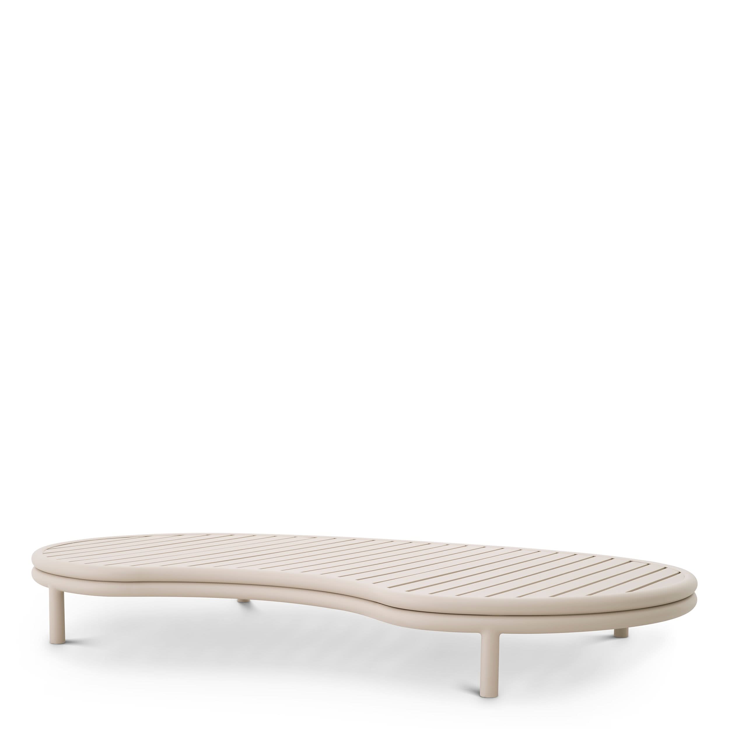 Eichholtz Outdoor Couchtisch Laguno – Sandfarben | Elliptische Form Outdoor Couchtisch asymetrisch Eichholtz