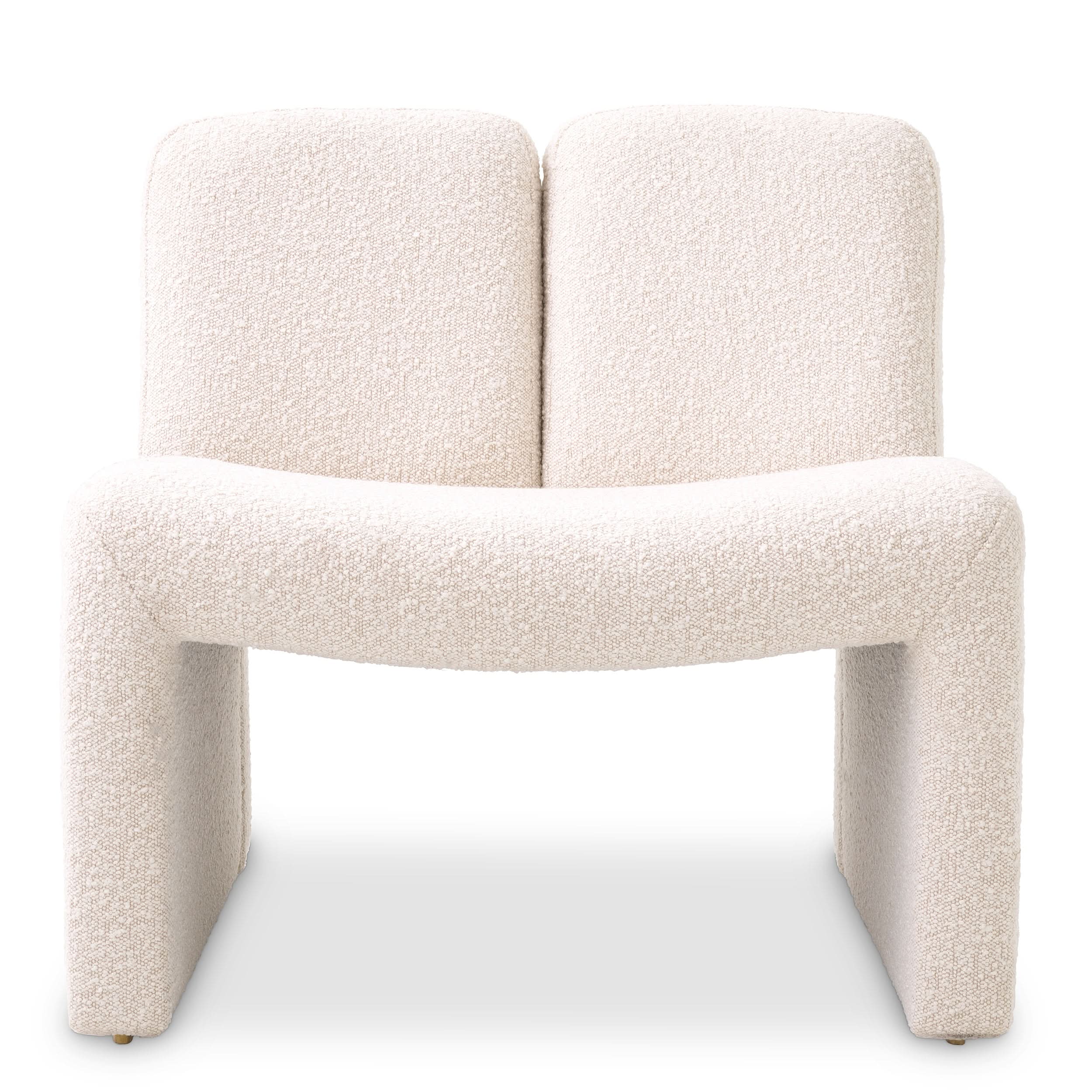 Eichholtz Sessel Macintosh – Bouclé Creme Polstersessel Eichholtz
