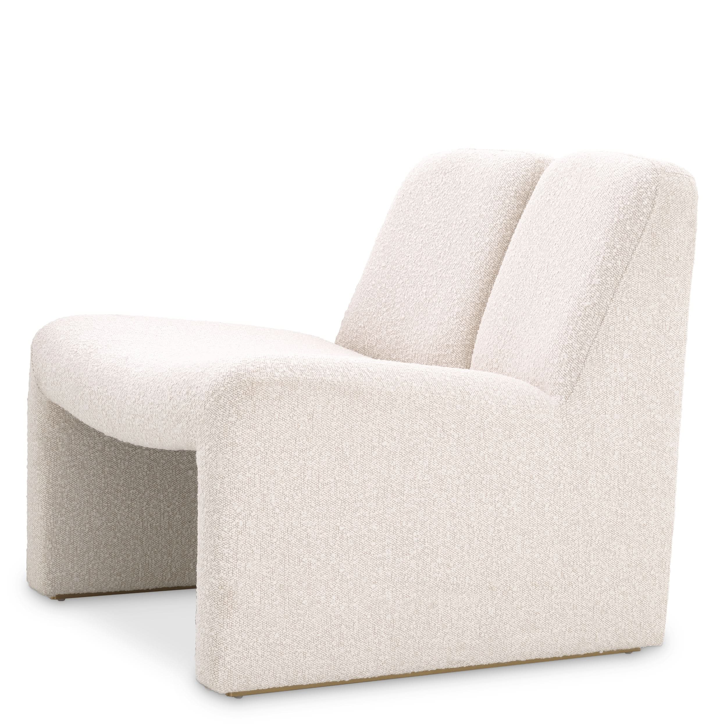 Eichholtz Sessel Macintosh – Bouclé Creme Polstersessel Eichholtz