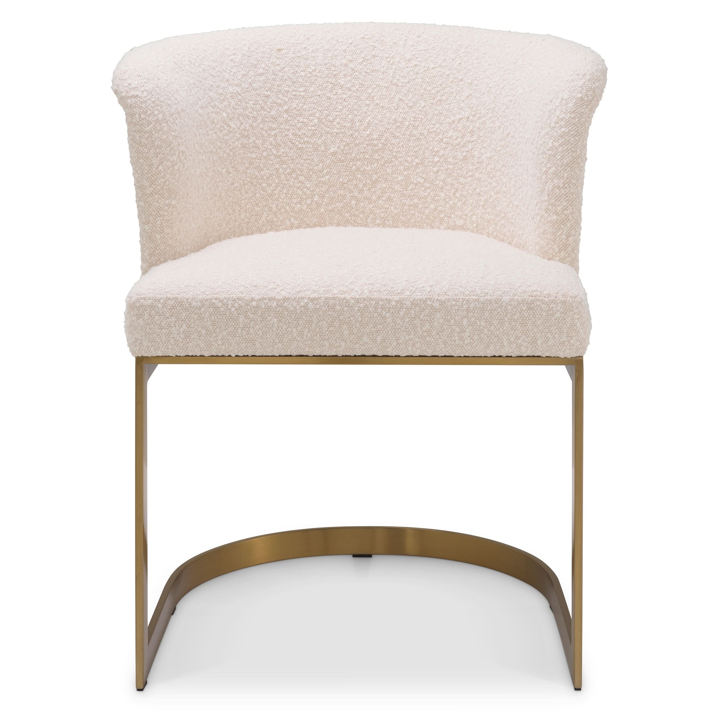 Eichholtz Esszimmerstuhl Bofinger - Bouclé Creme Esszimmerstuhl Eichholtz