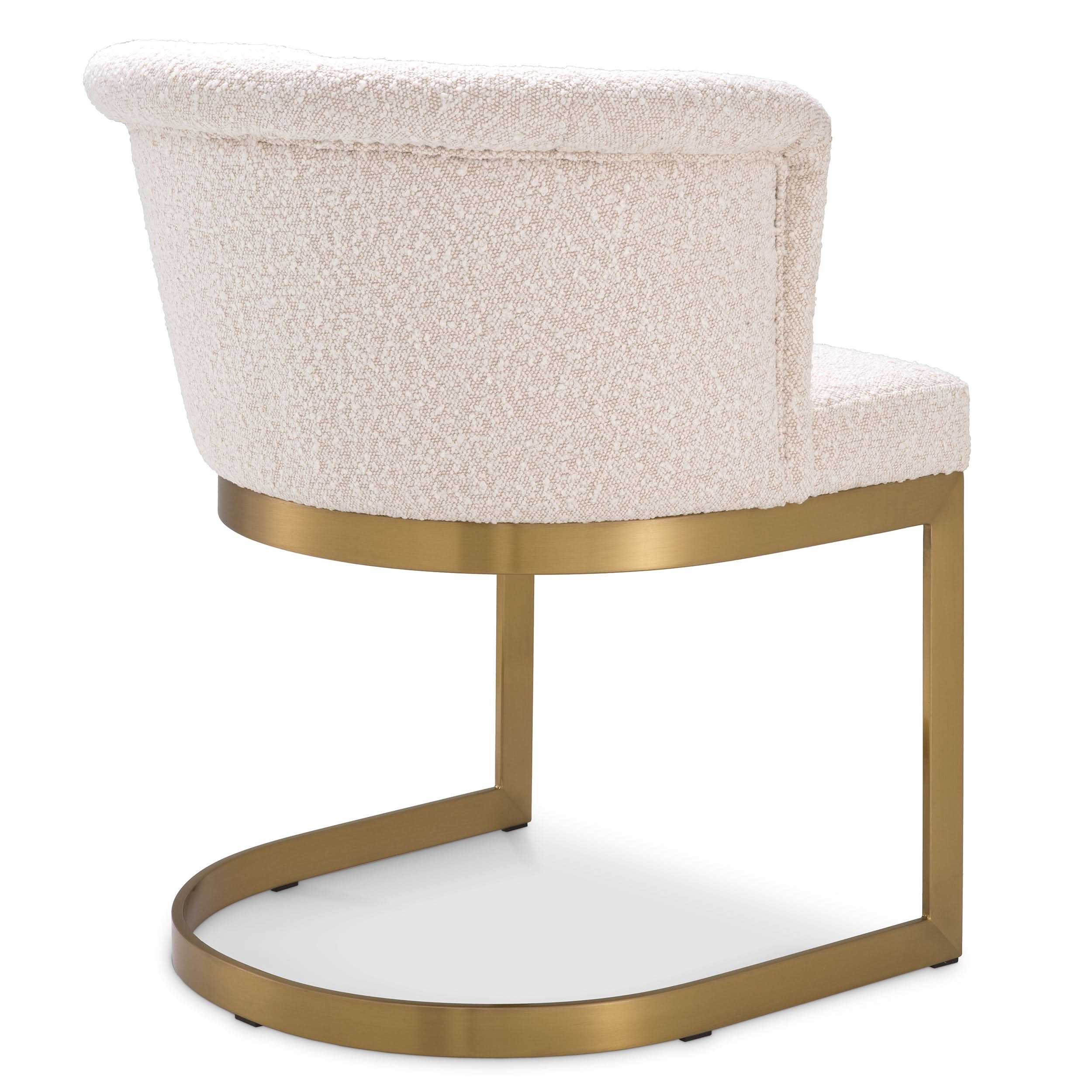 Eichholtz Esszimmerstuhl Bofinger - Bouclé Creme Esszimmerstuhl Eichholtz