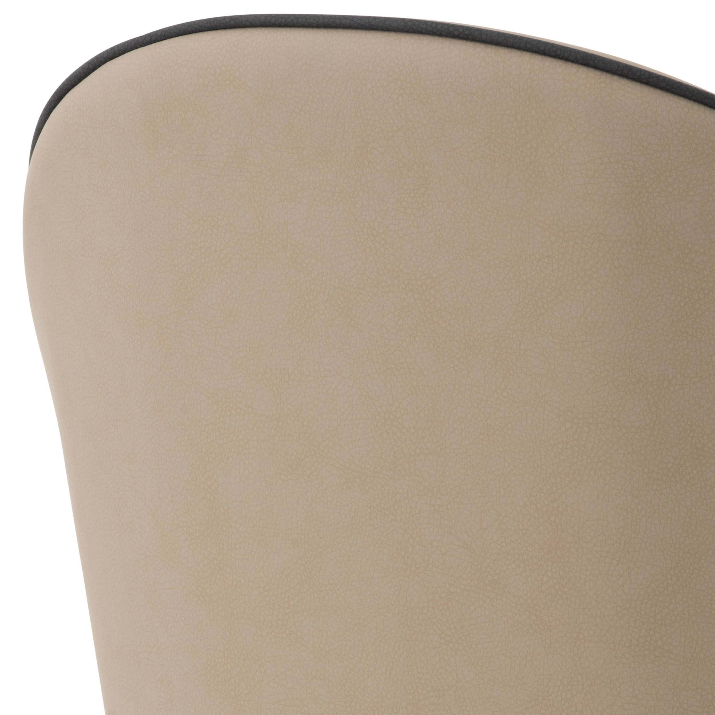 Eichholtz Esszimmerstuhl Cooper – Beige Faux Leather (Set aus 2) 2er-Set Esszimmerstühle Eichholtz