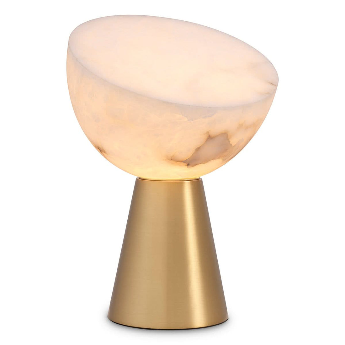 Eichholtz Tischleuchte Chamonix I Alabaster Tischlampe Eichholtz
