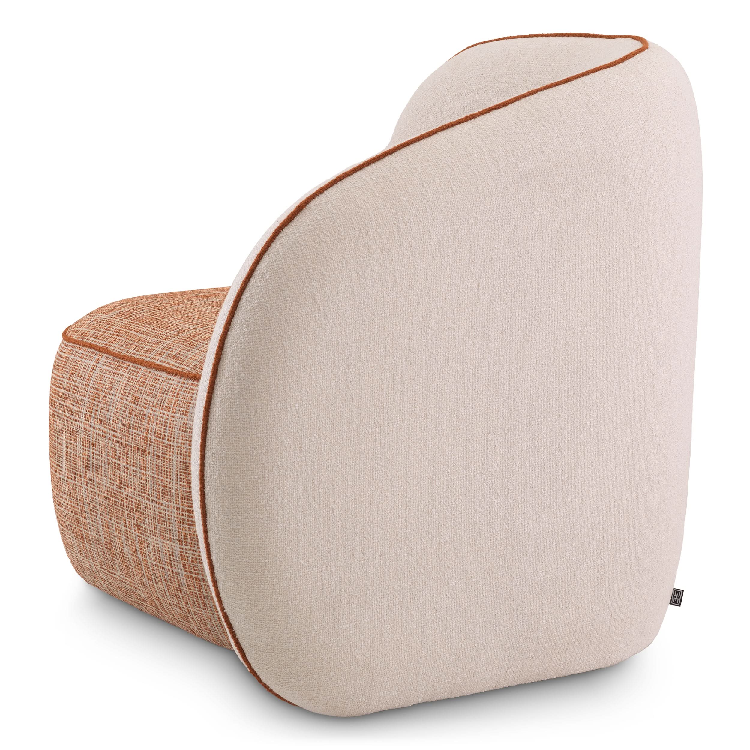 Eichholtz Sessel San Marino Rechts – Sarra Off-White Polstersessel Eichholtz