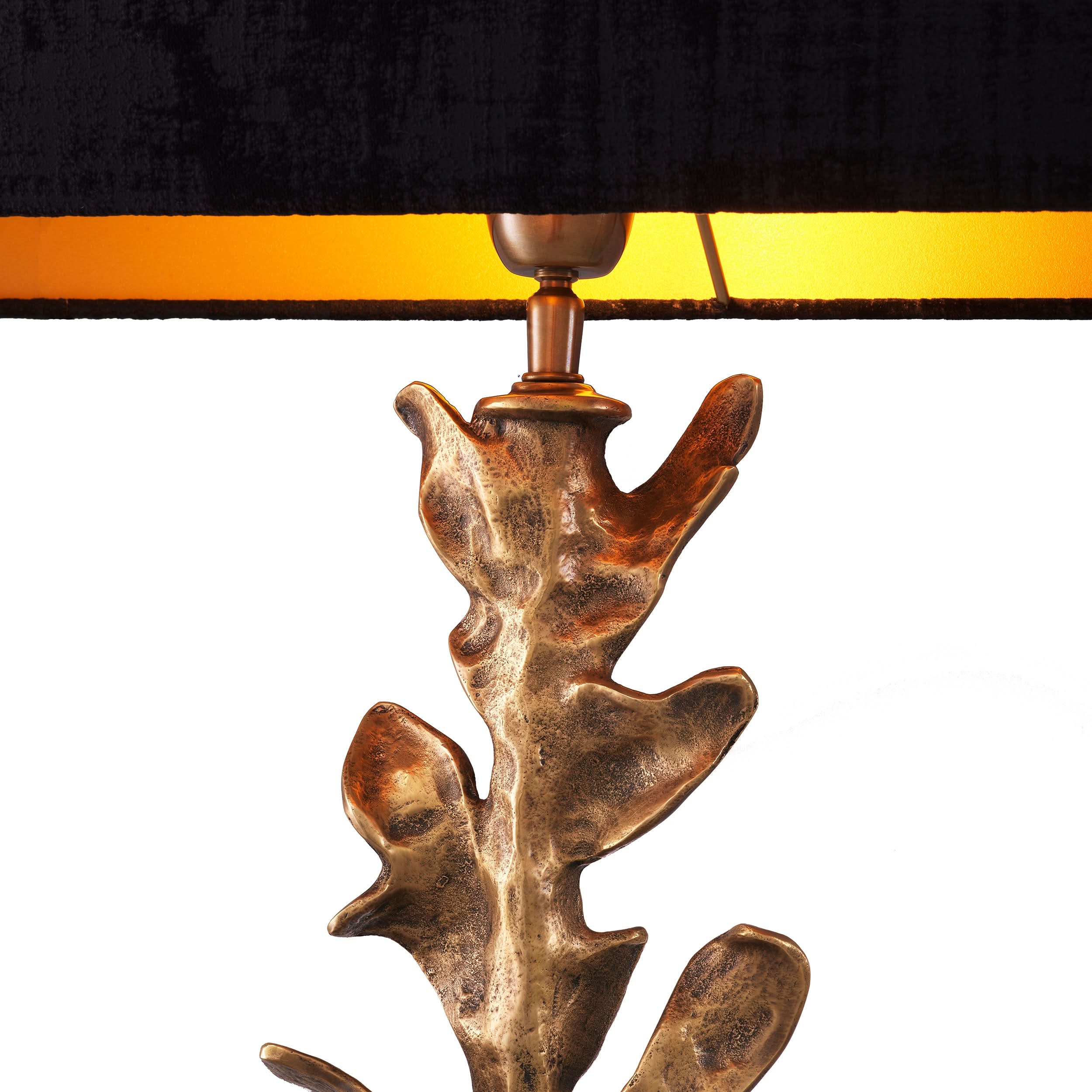 Eichholtz Tischleuchte Scalo – Vintage-Messing-Finish | Schwarzer Granitsockel Tischlampe Eichholtz