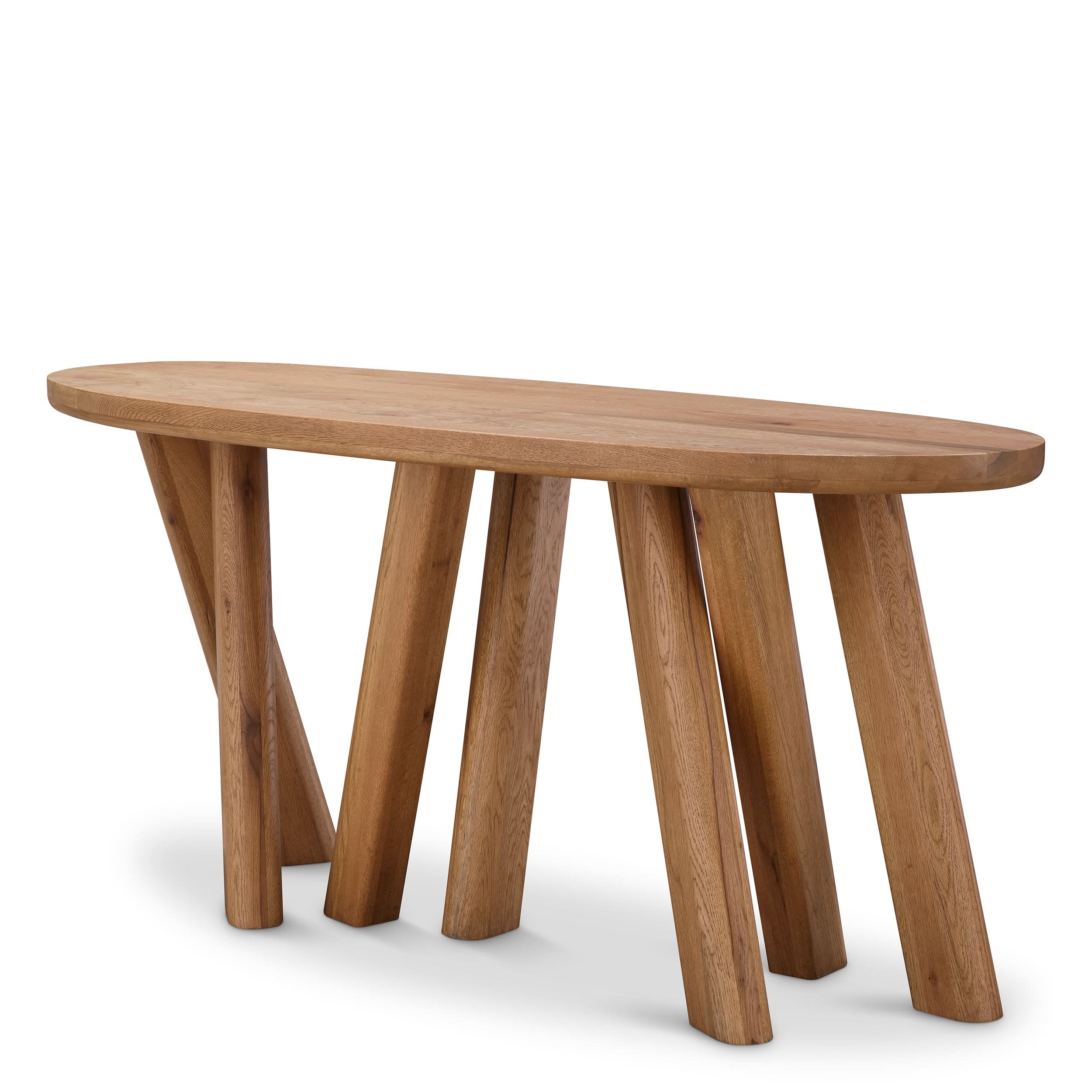 Eichholtz Konsolentisch Bayshore – Eichenholz | Oval Konsolentisch Eichholtz