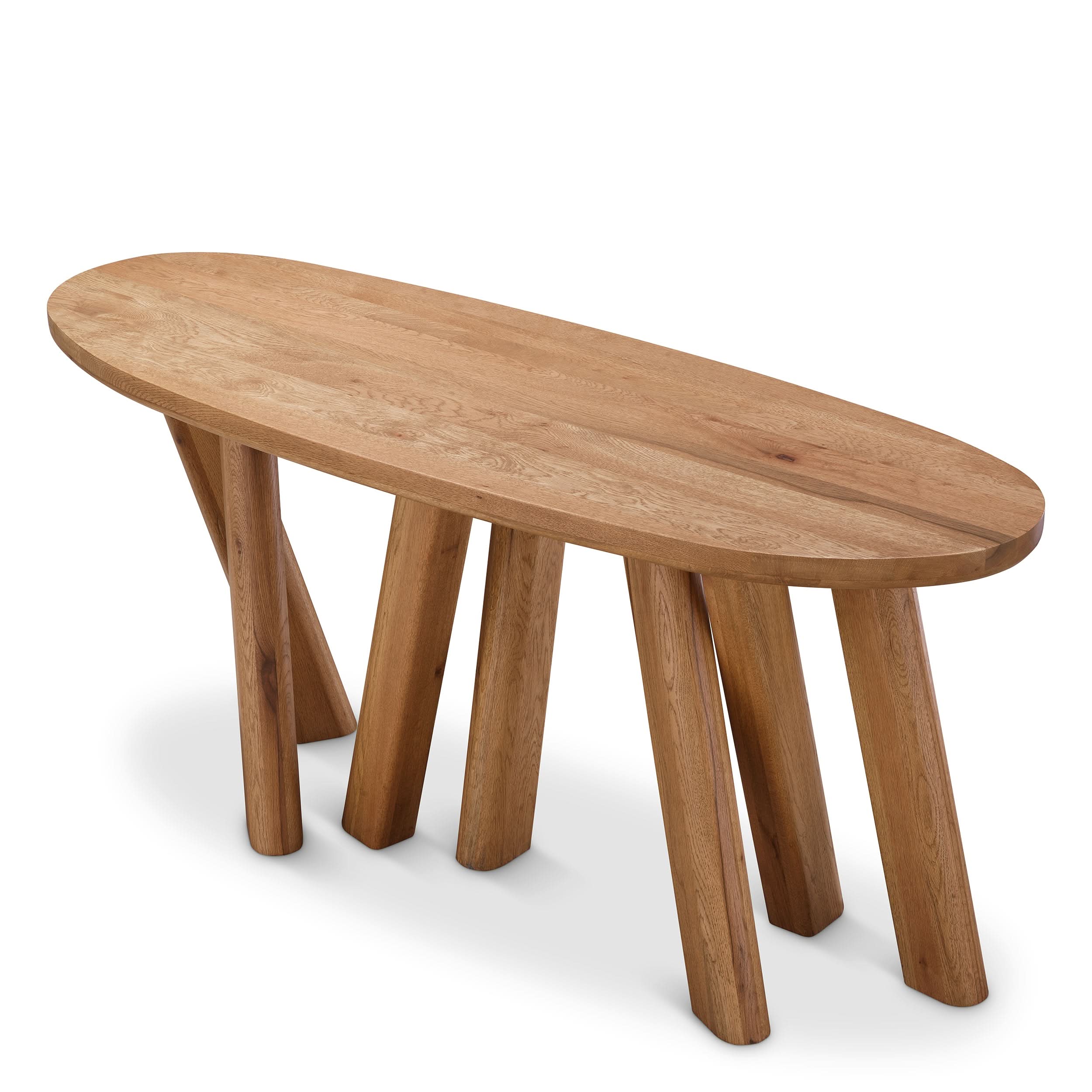 Eichholtz Konsolentisch Bayshore – Eichenholz | Oval Konsolentisch Eichholtz