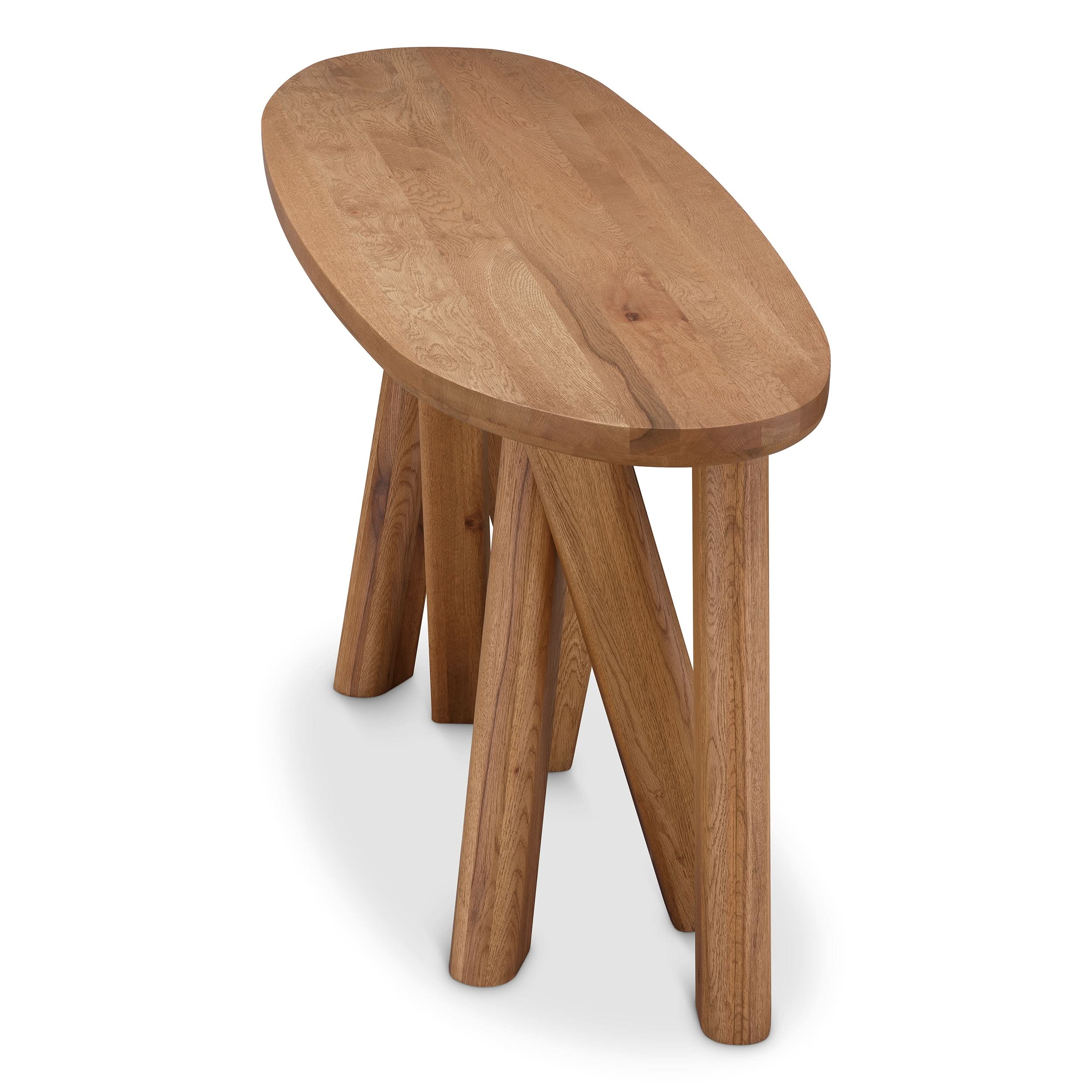 Eichholtz Konsolentisch Bayshore – Eichenholz | Oval Konsolentisch Eichholtz