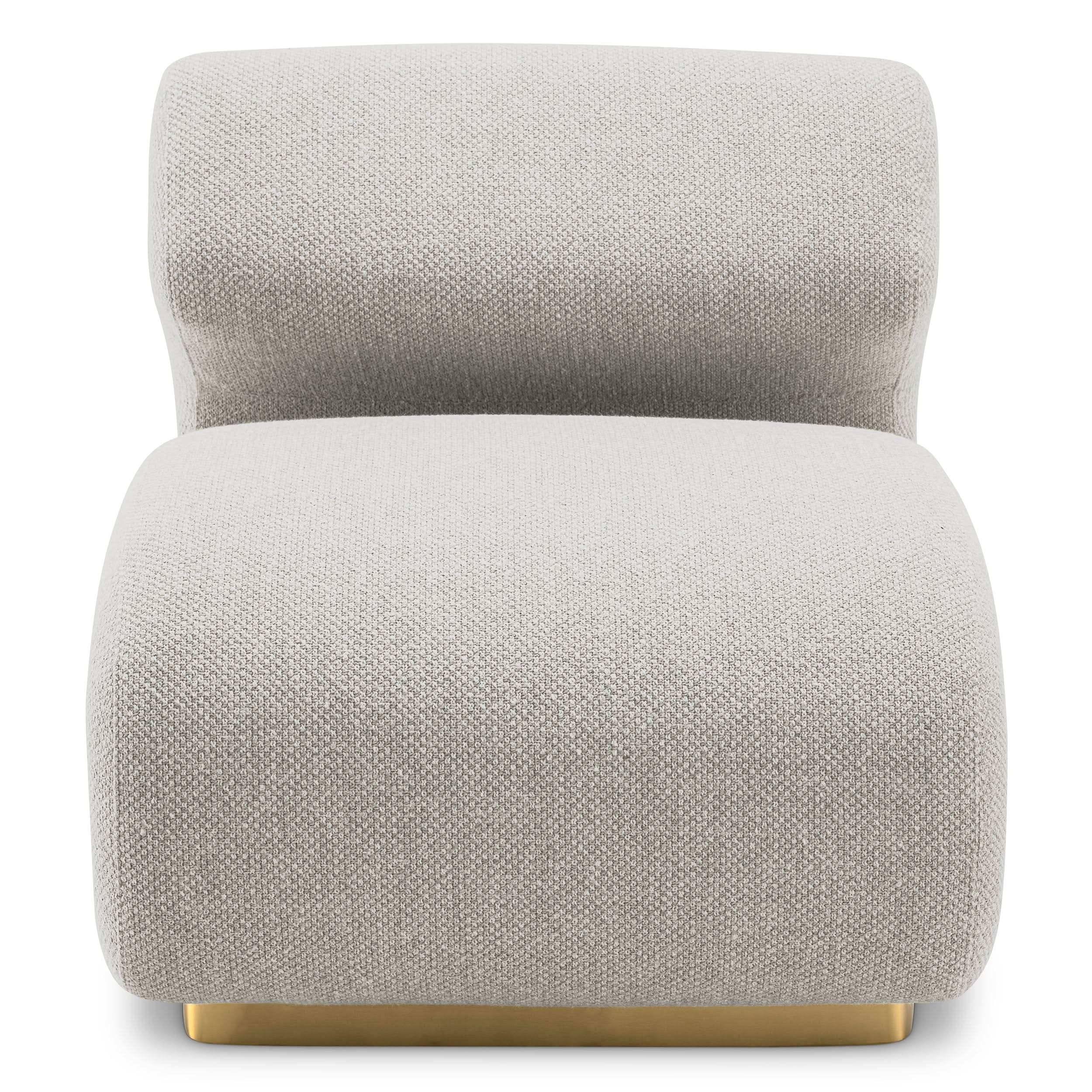 Eichholtz Sessel Sansome – Rêve Grey | Gestell in gebürstetem Messing Polstersessel Eichholtz