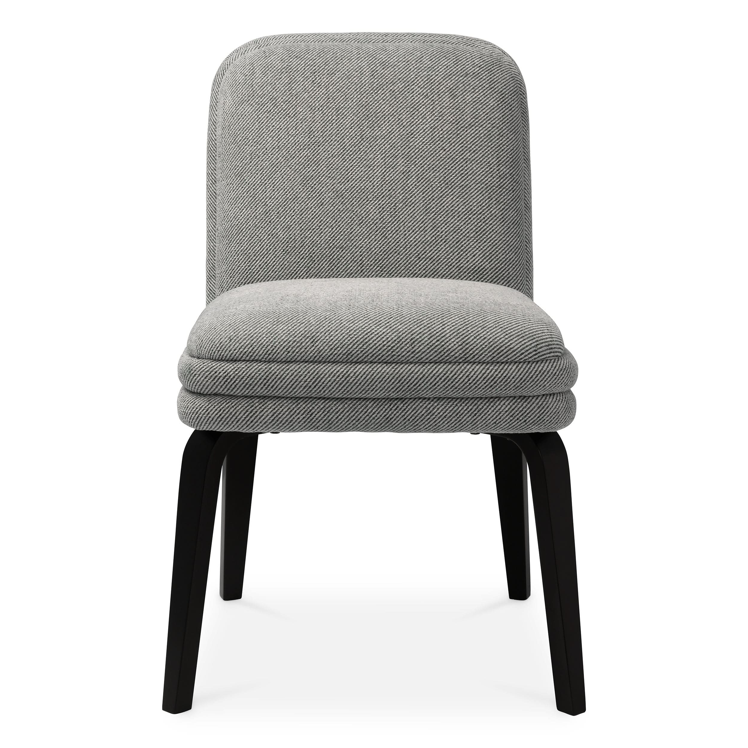 Eichholtz Esszimmerstuhl Lucia – Fisher Grau | Schwarze Beine Esszimmerstuhl Eichholtz