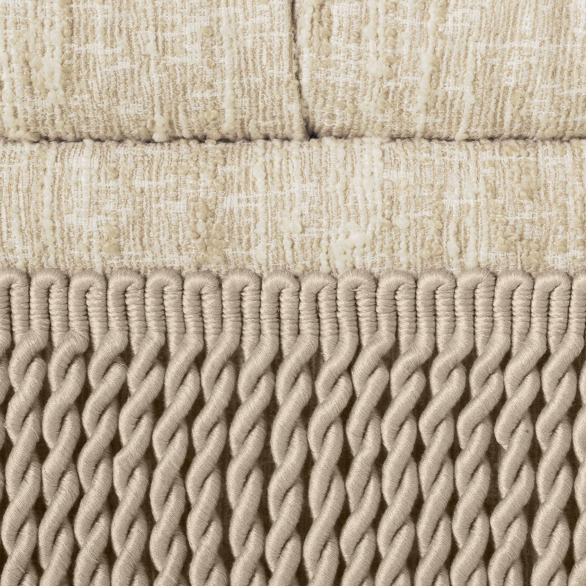 Eichholtz Ottoman Dorantes – Bouclé Sonata Cream Polsterhocker Eichholtz