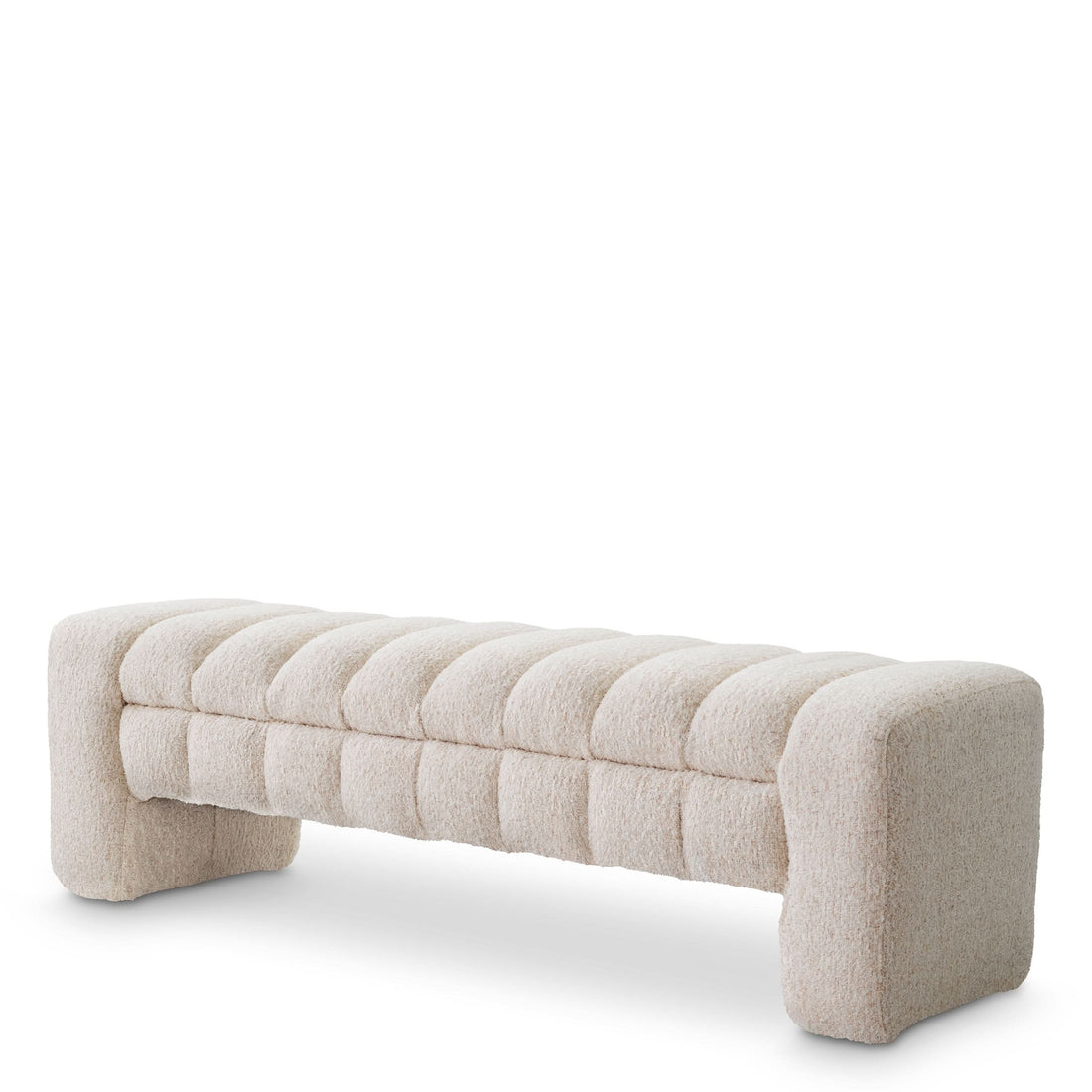 Eichholtz Sitzbank Taranto – Cascade Off-White Polsterbank Eichholtz