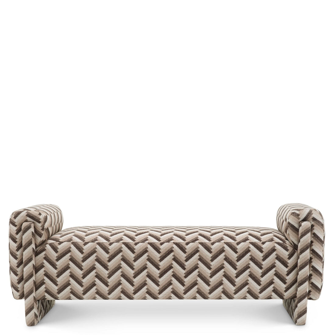 Eichholtz Sitzbank Del Vale – Chevron Brown Posterbank Eichholtz
