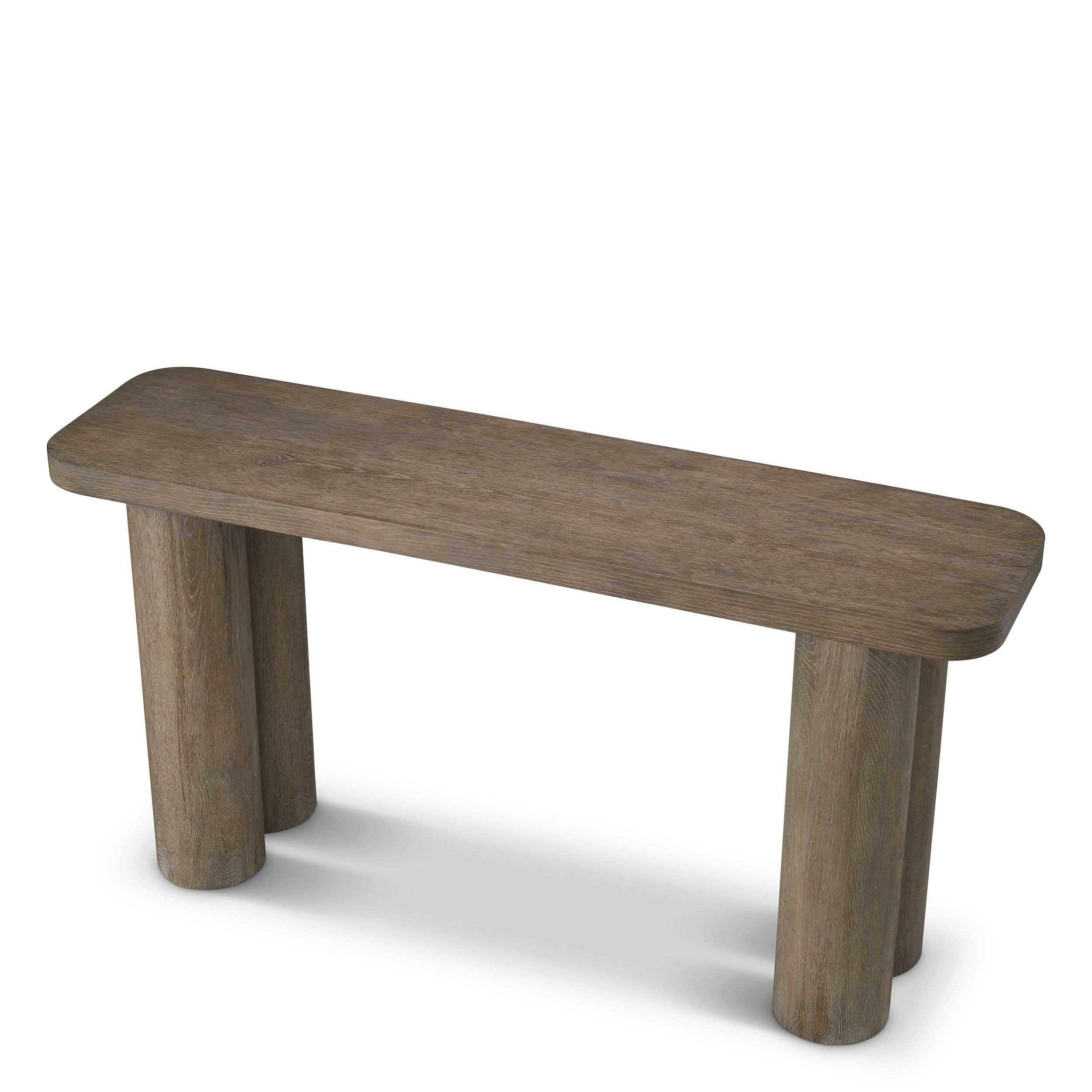 Eichholtz Konsolentisch Lindbrook – Silverstone Eichenfurnier Konsolentisch Eichholtz