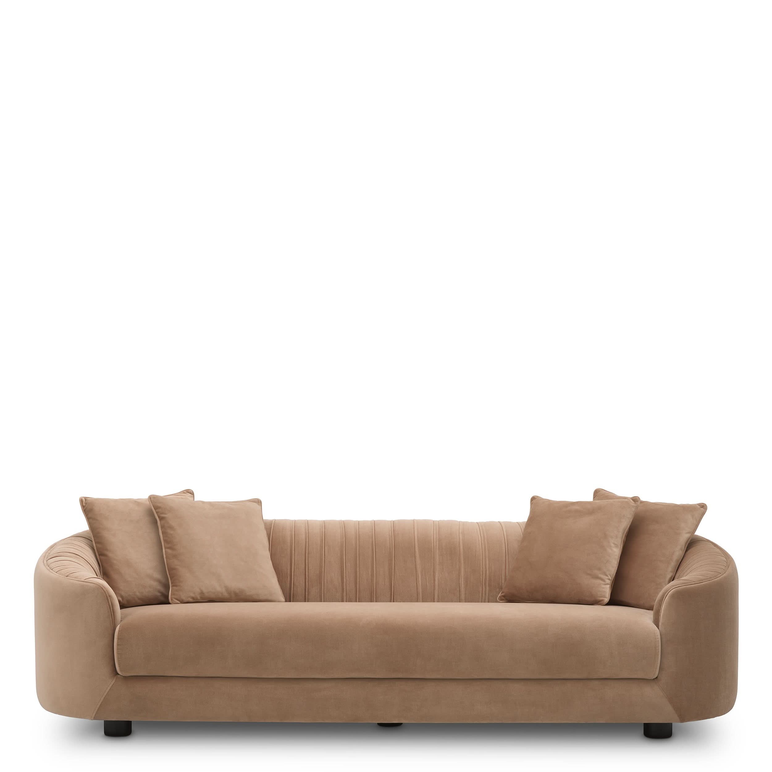 Eichholtz Sofa Jameson – Amaro Camel 4-Sitzer Sofa Eichholtz