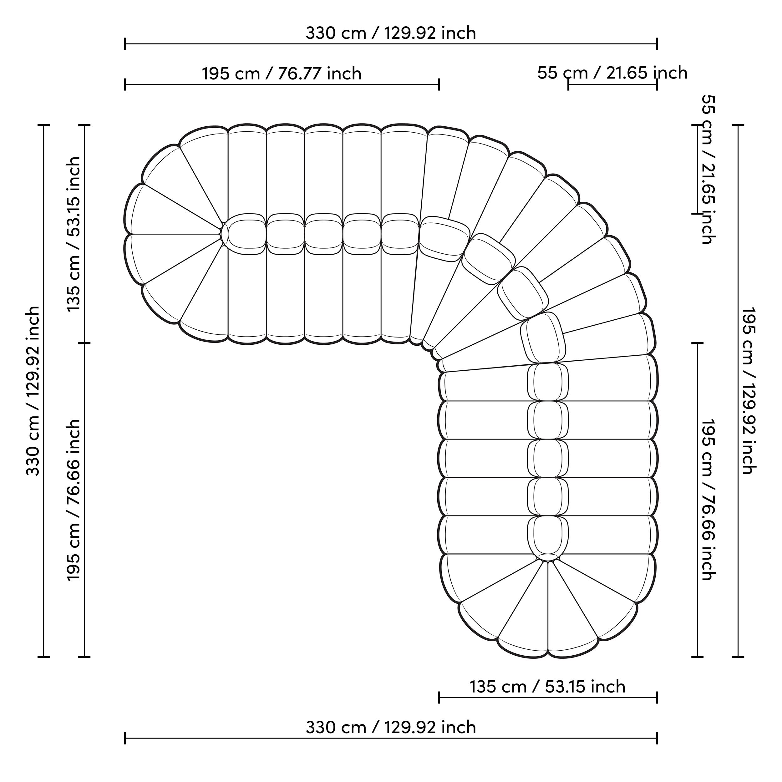 Eichholtz Sofa Alison – Creststone Beige Sofa rund Eichholtz