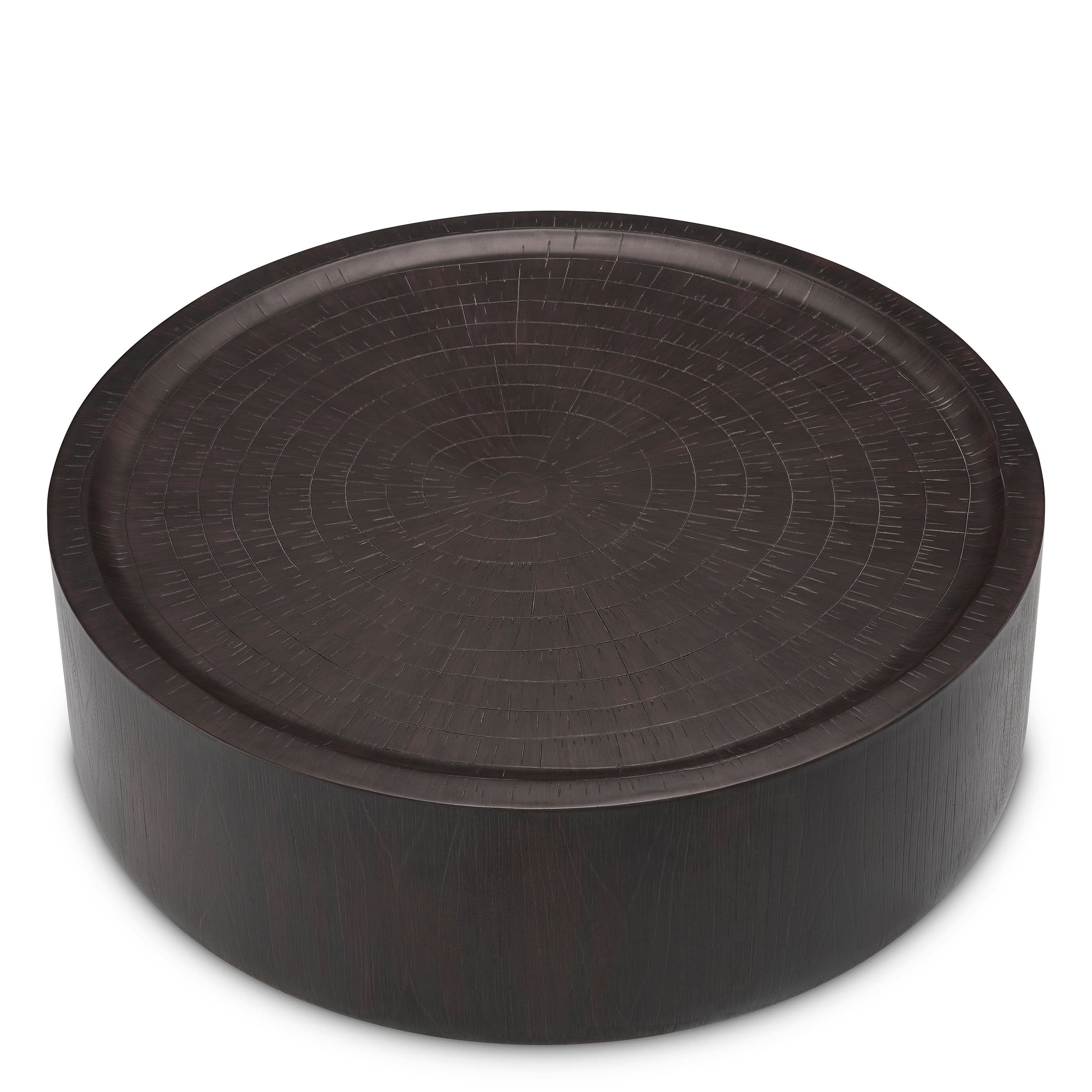 Eichholtz Couchtisch Chambord S – Dunkelbraun Couchtisch rund Eichholtz