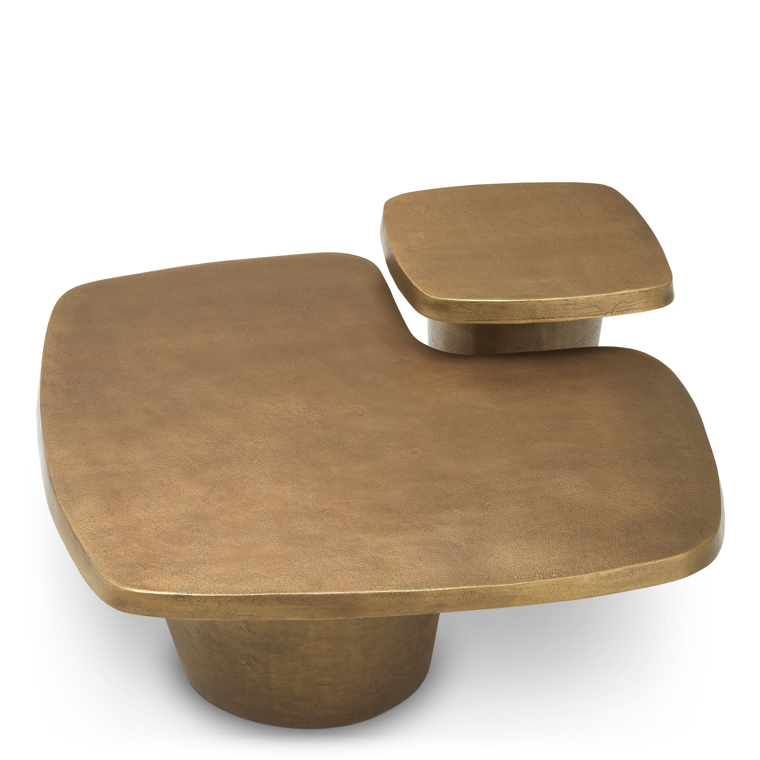 Eichholtz Coffee Table Pierro Set aus 2 – Vintage Brass Finish 2er-Set Couchtisch Eichholtz