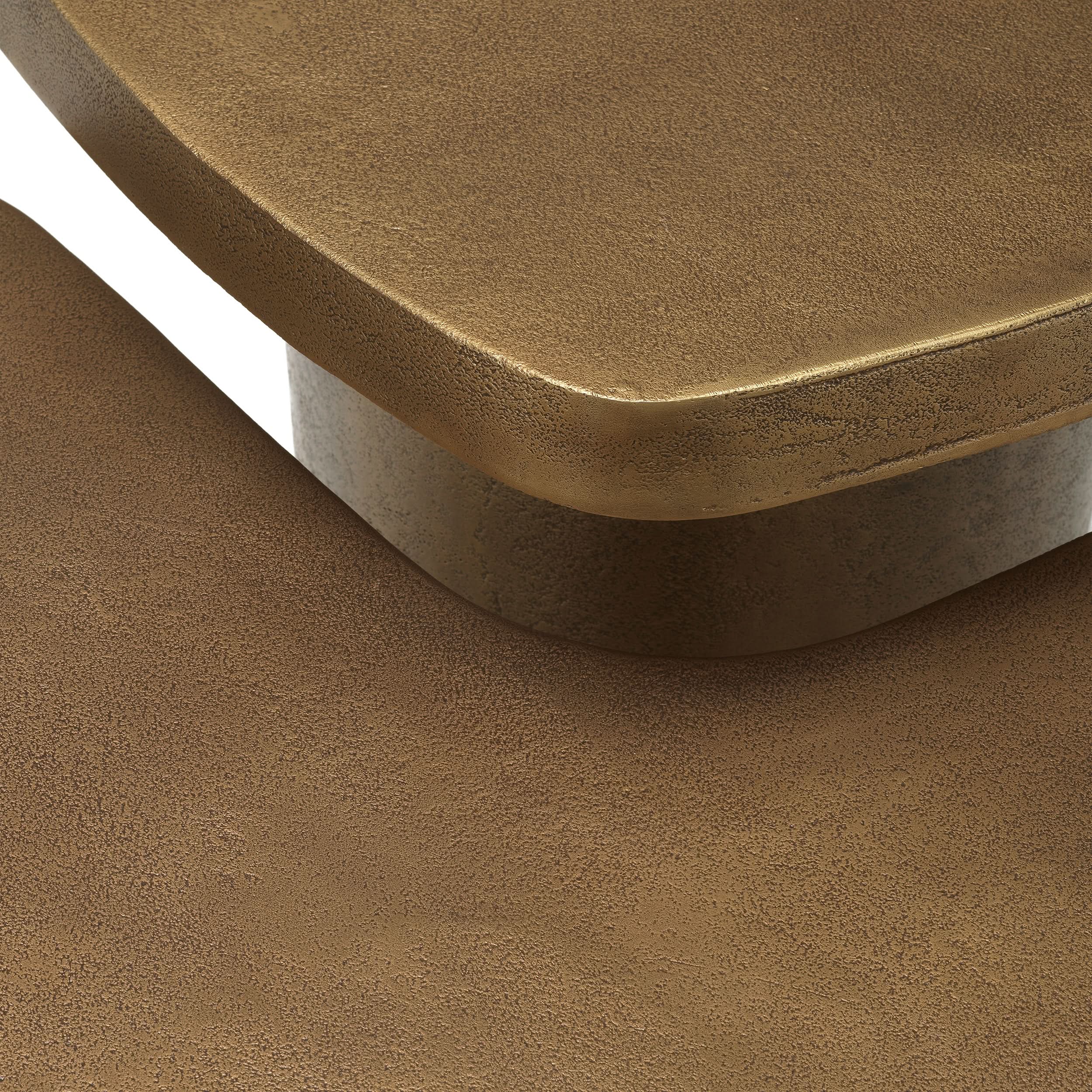 Eichholtz Coffee Table Pierro Set aus 2 – Vintage Brass Finish 2er-Set Couchtisch Eichholtz