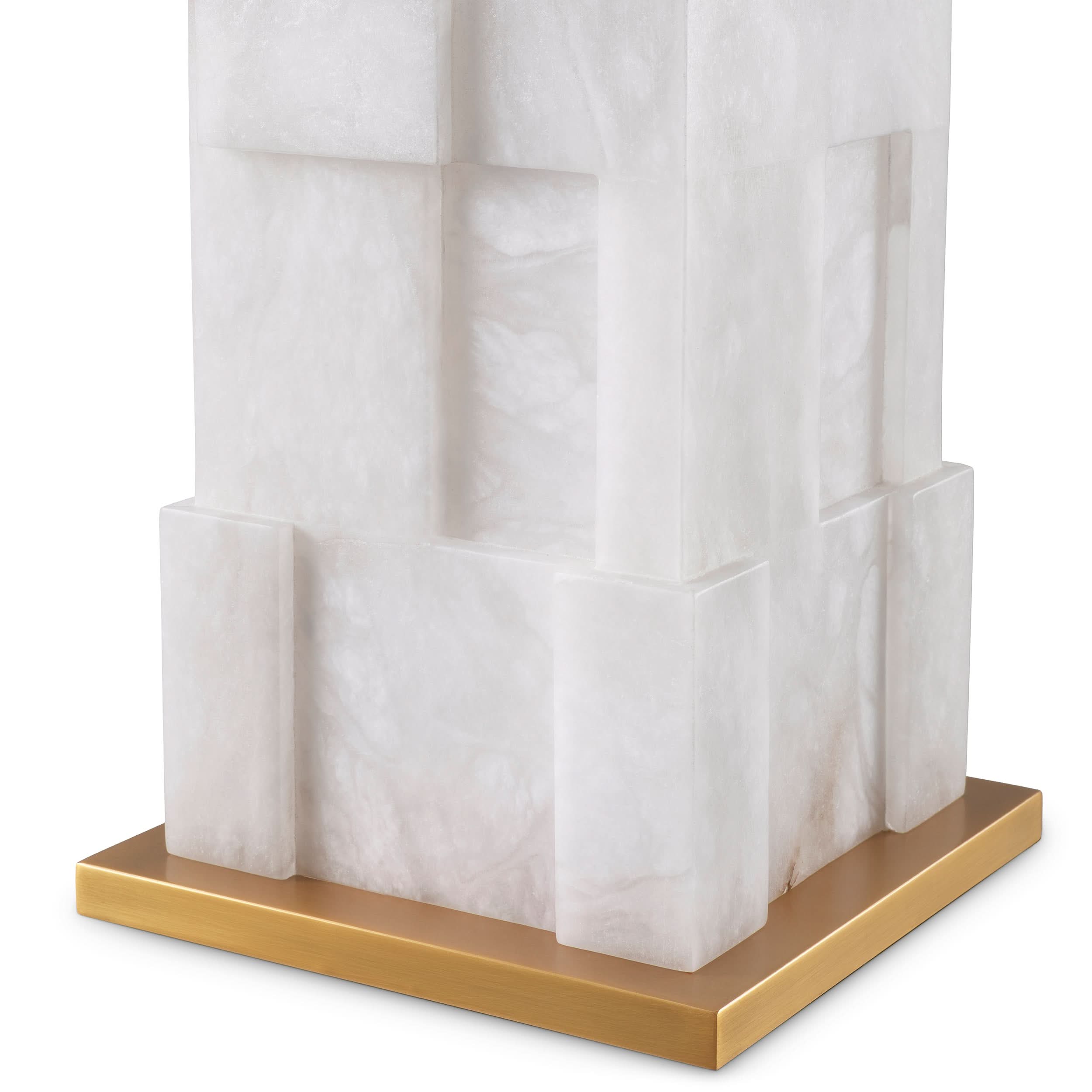 Eichholtz Tischleuchte Fabiano I Alabaster Tischlampe Eichholtz