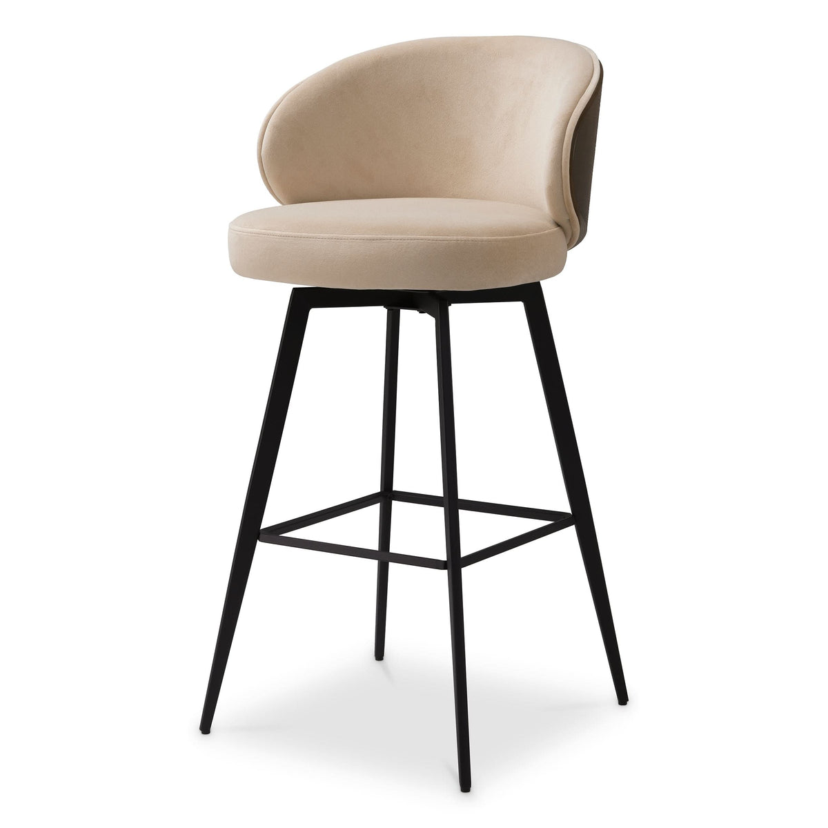 Eichholtz Barhocker Camerota I Sabino Beige Barstuhl Eichholtz