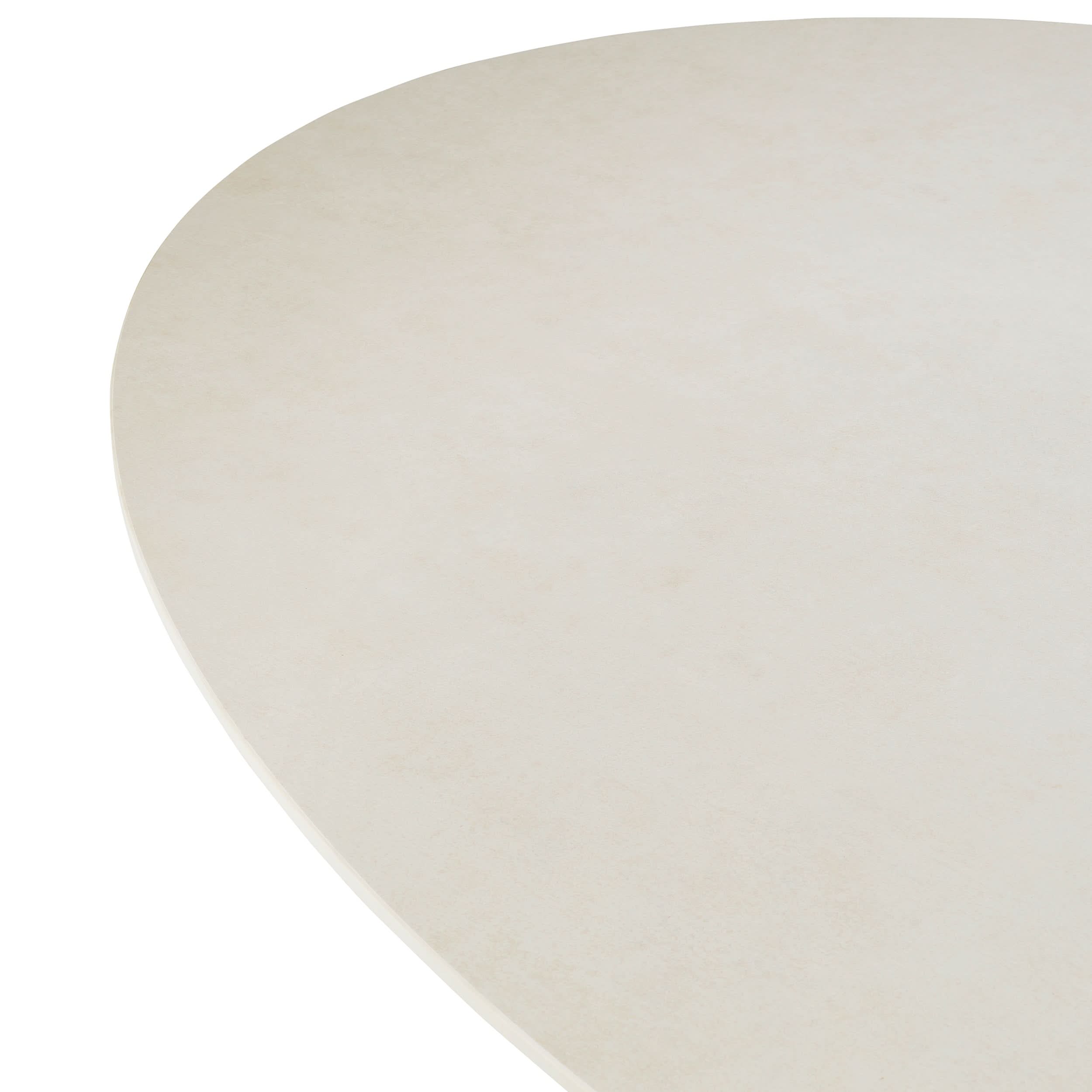 Eichholtz Esstisch Volterra Oval – Sand Finish | Cream Ceramic Top Esstisch oval Eichholtz