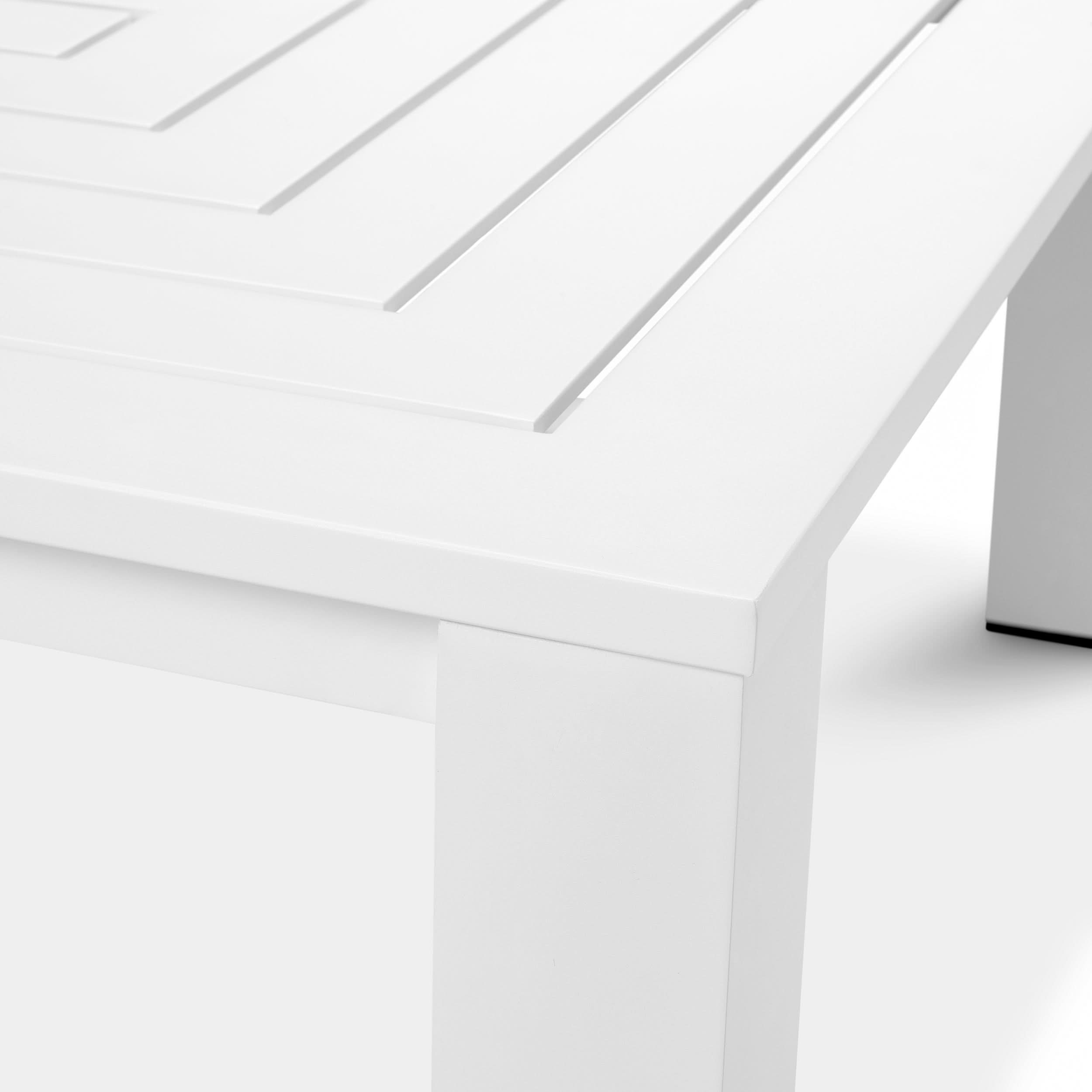Eichholtz Outdoor Couchtisch Vistamar – Mattweiß Outdoor Couchtisch eckig Eichholtz